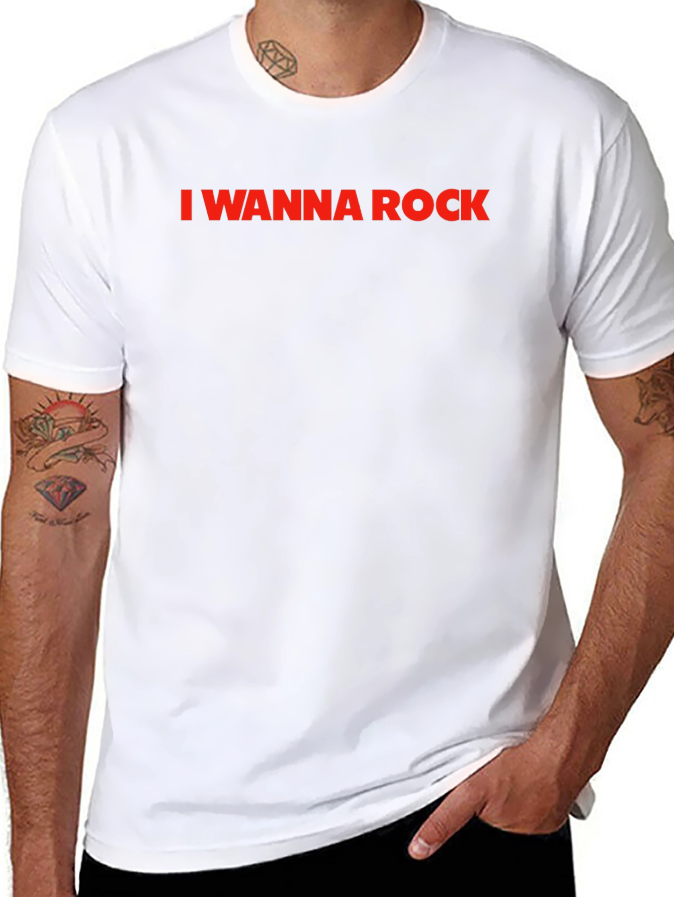 I Wanna Rock - Classic Crew Neck T-Shirt