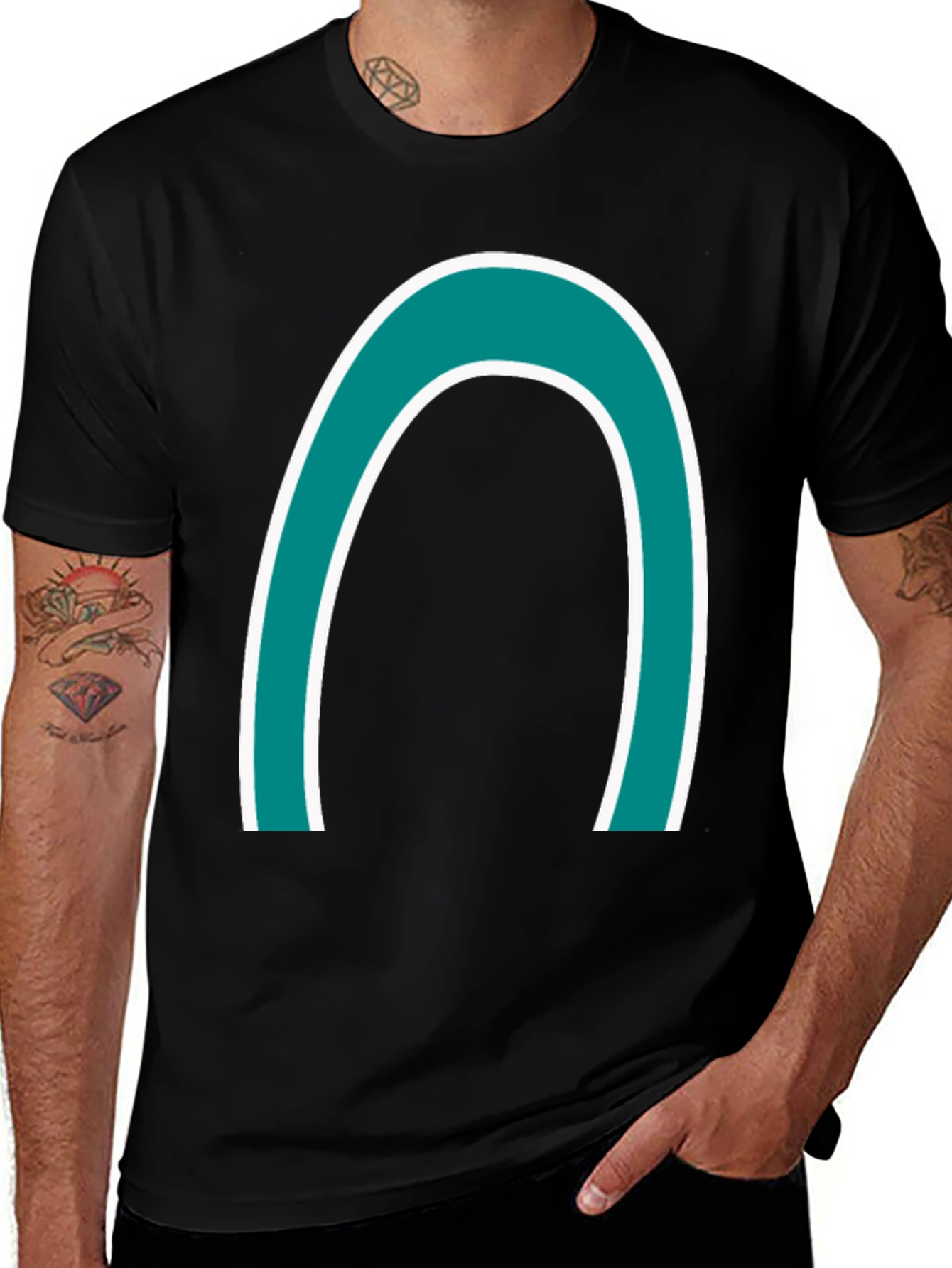 Bold Arch Graphic Tee - Casual Style