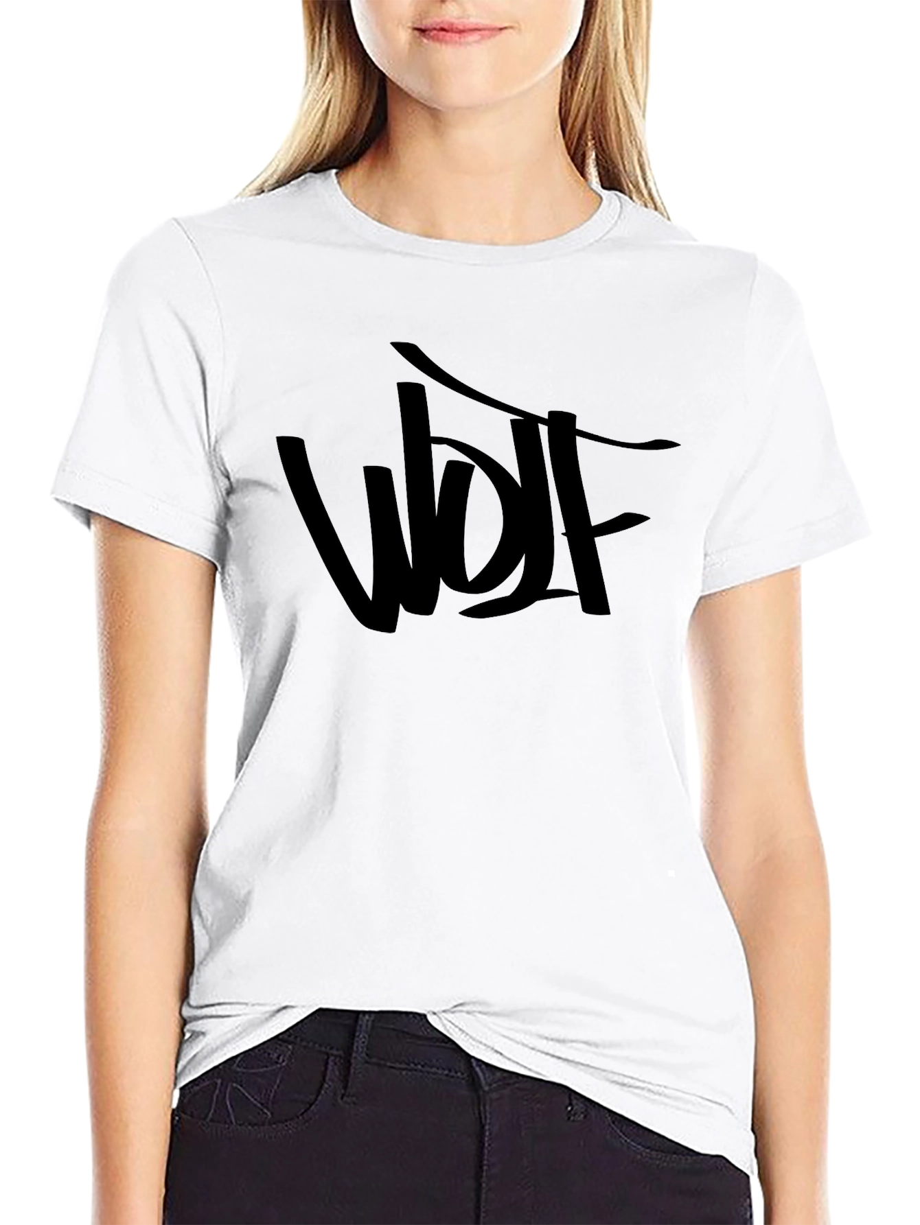Wolf Graphic Tee - Black Short Sleeve T-Shirt