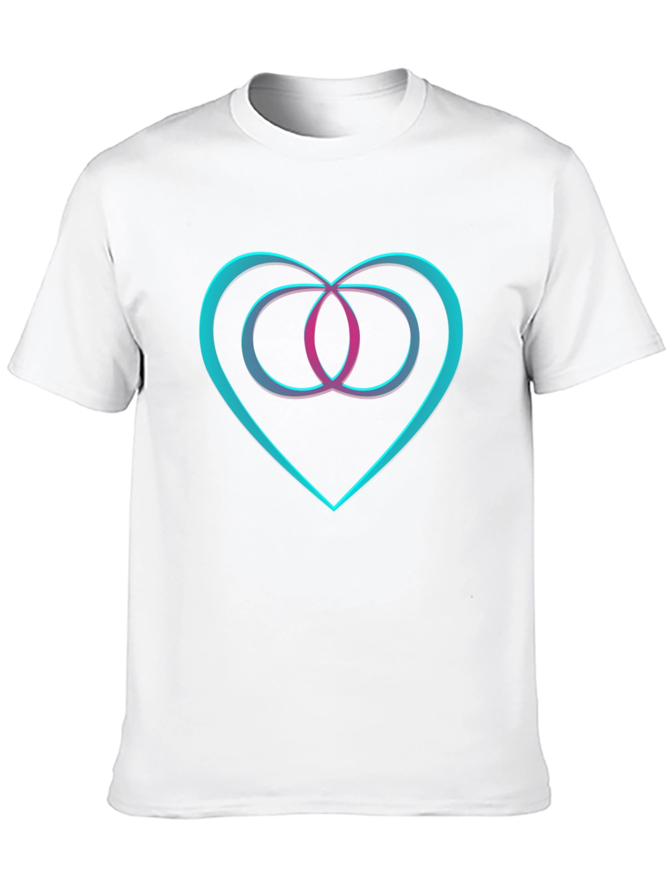 Heart & Infinity Symbol Graphic Black T-Shirt