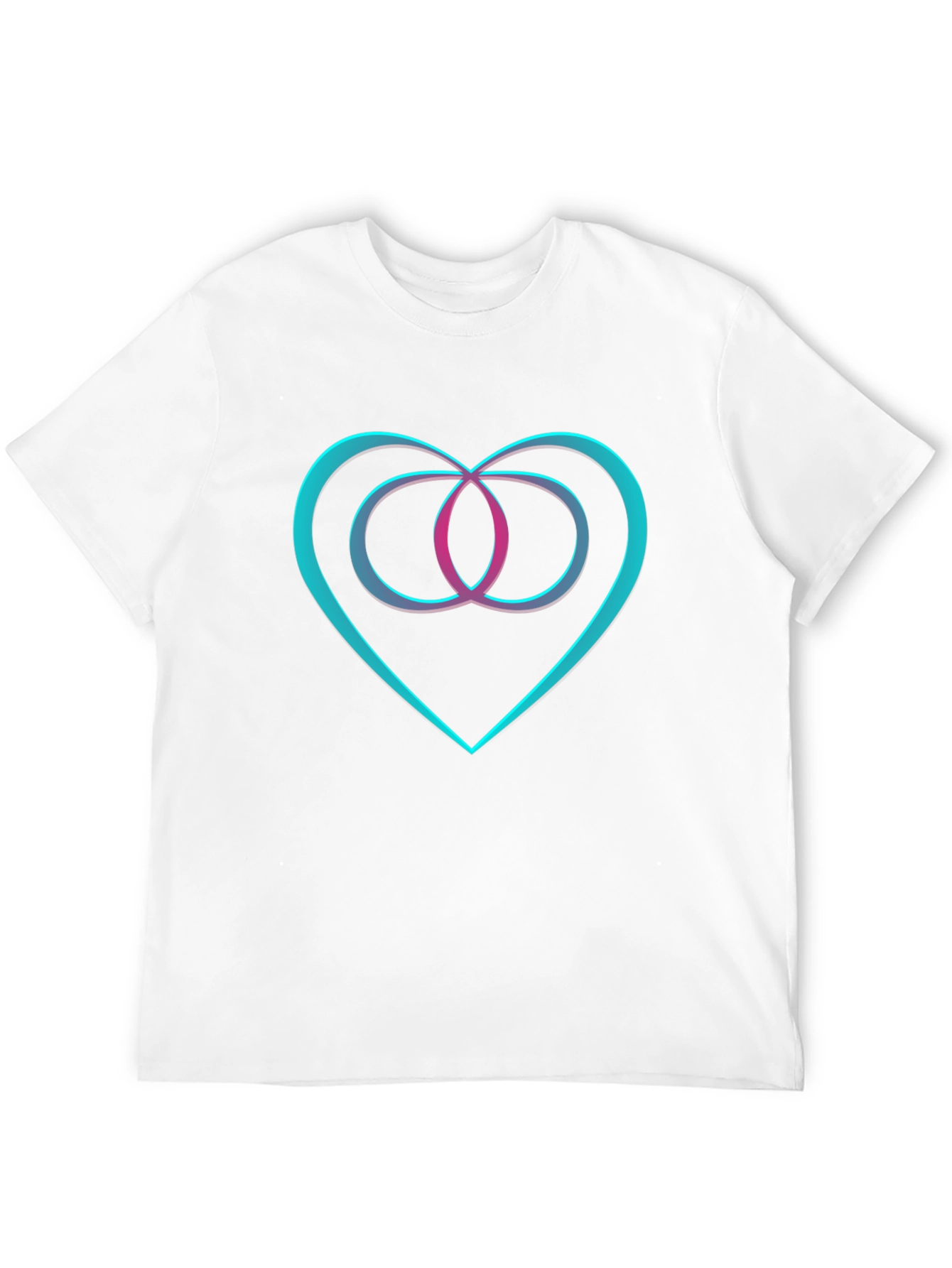 Heart & Infinity Symbol Graphic Black T-Shirt