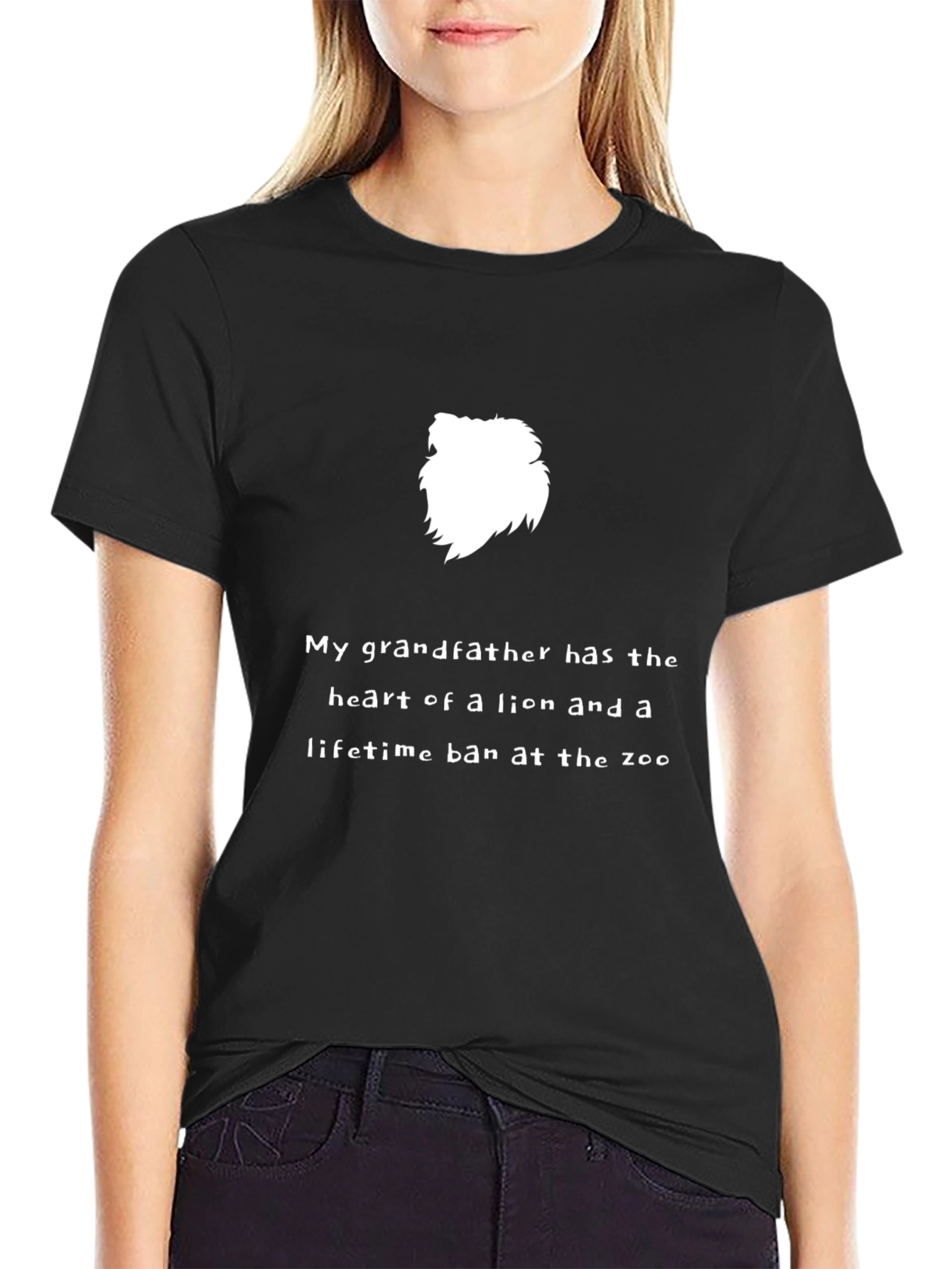 Lion Heart Grandfather Tee - Funny Zoo Ban Shirt