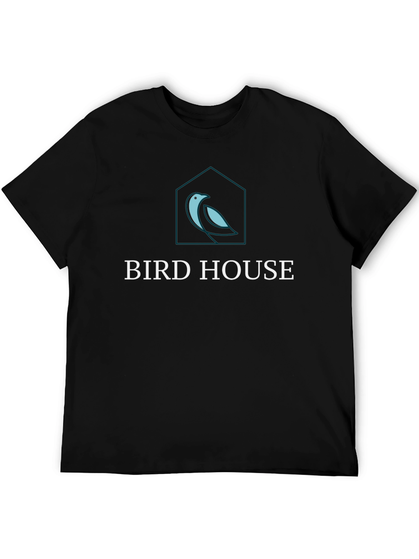 Bird House Graphic Black T-Shirt