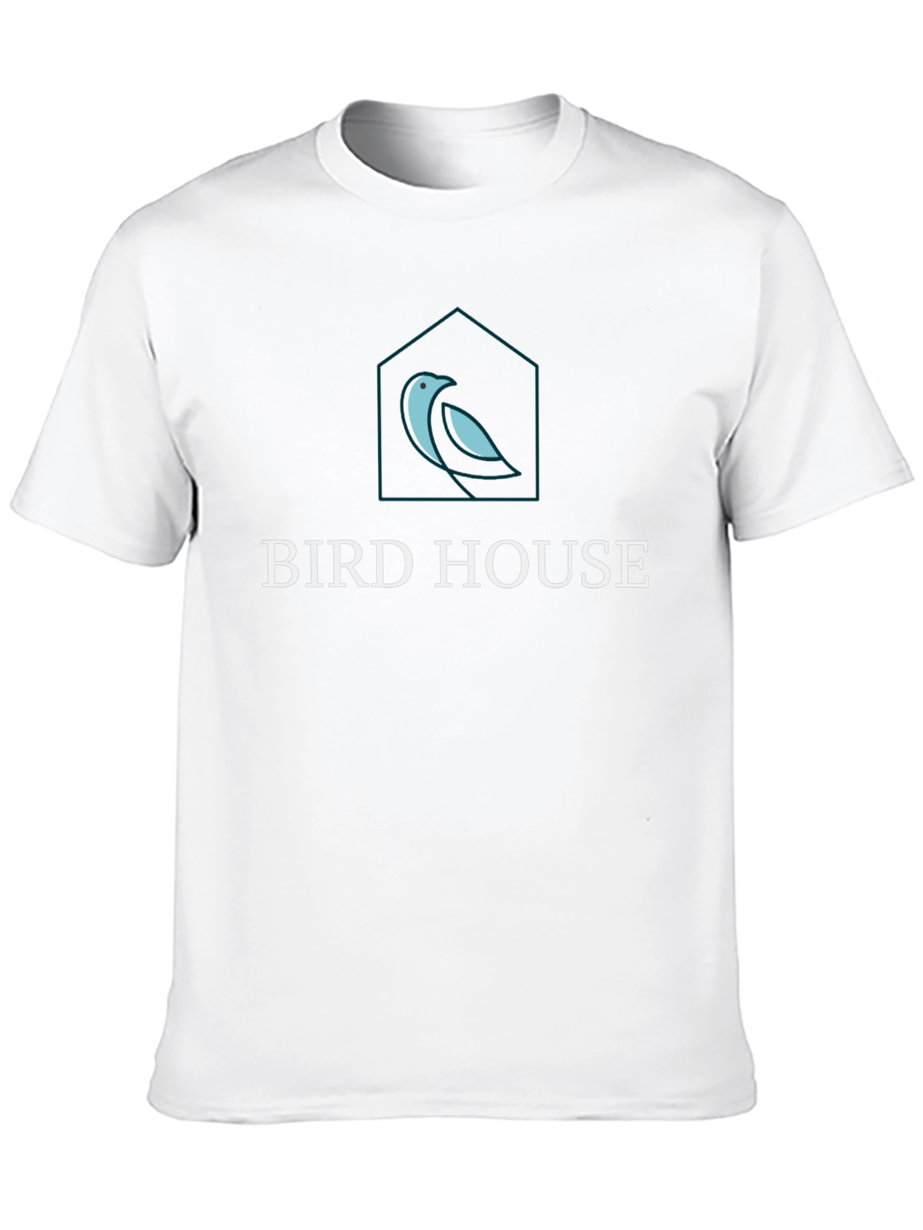 Bird House Graphic Black T-Shirt