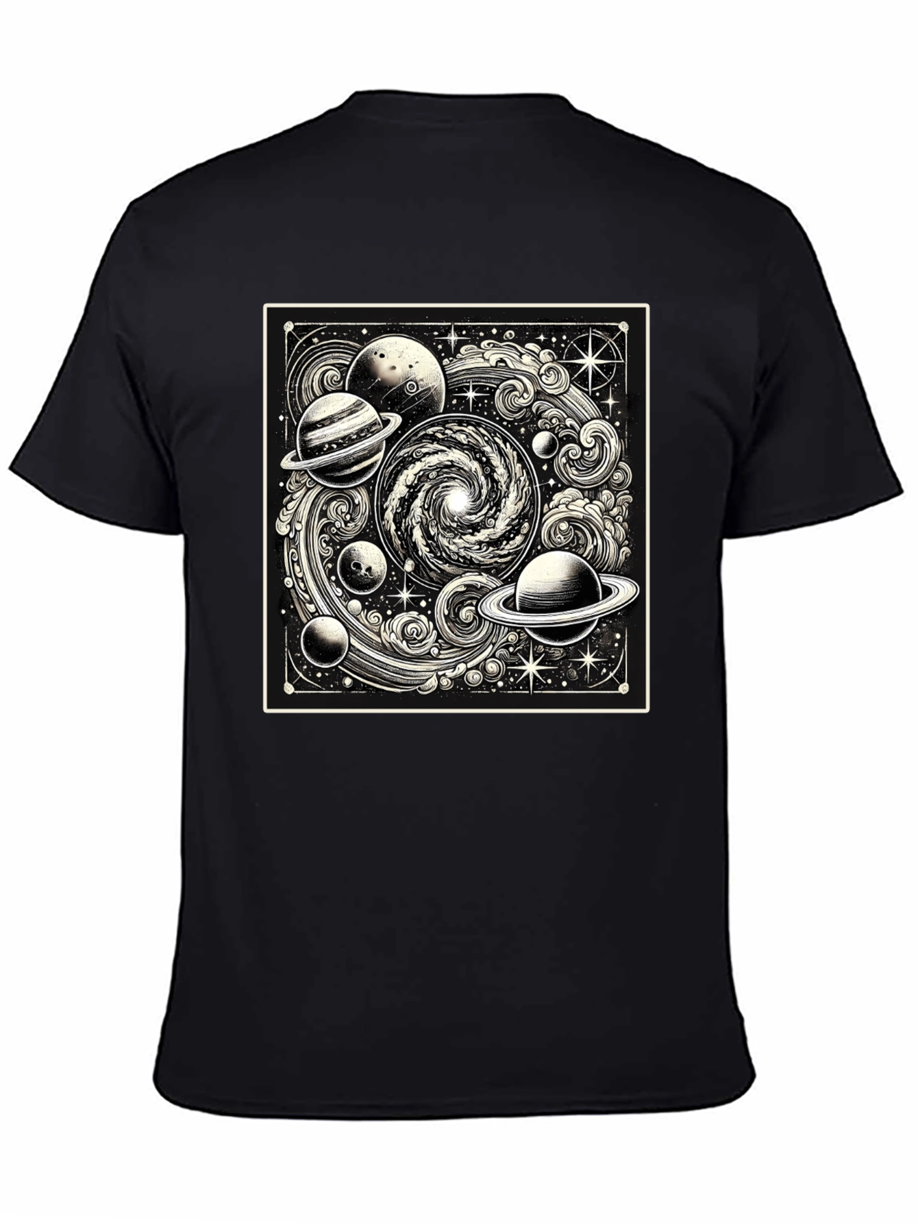 Cosmic Galaxy Black T-Shirt