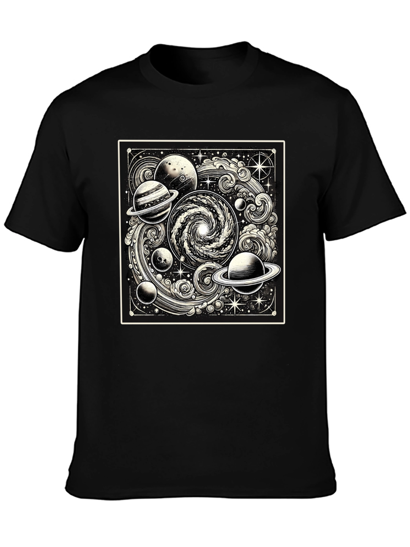 Cosmic Galaxy Black T-Shirt