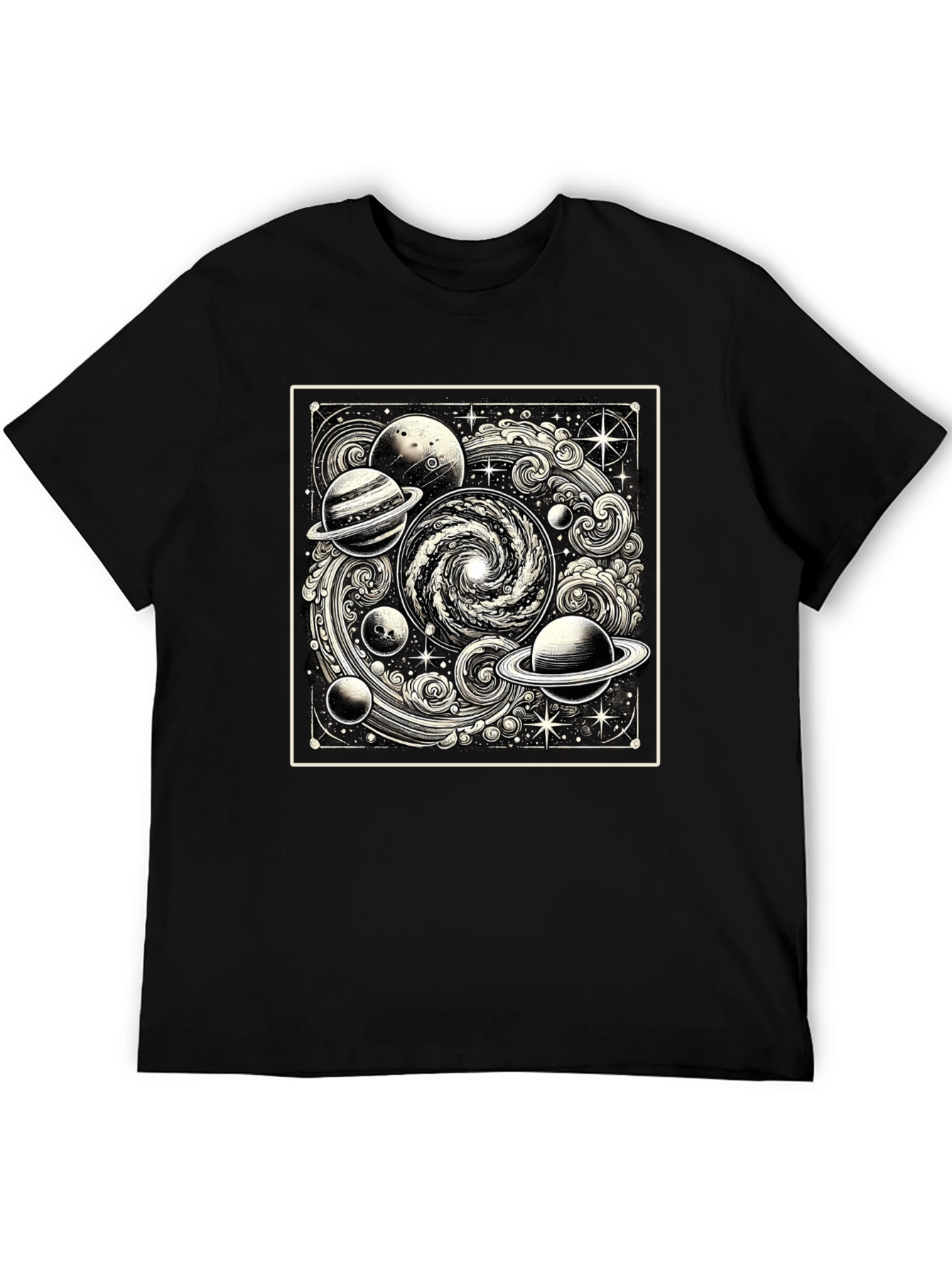 Cosmic Galaxy Black T-Shirt