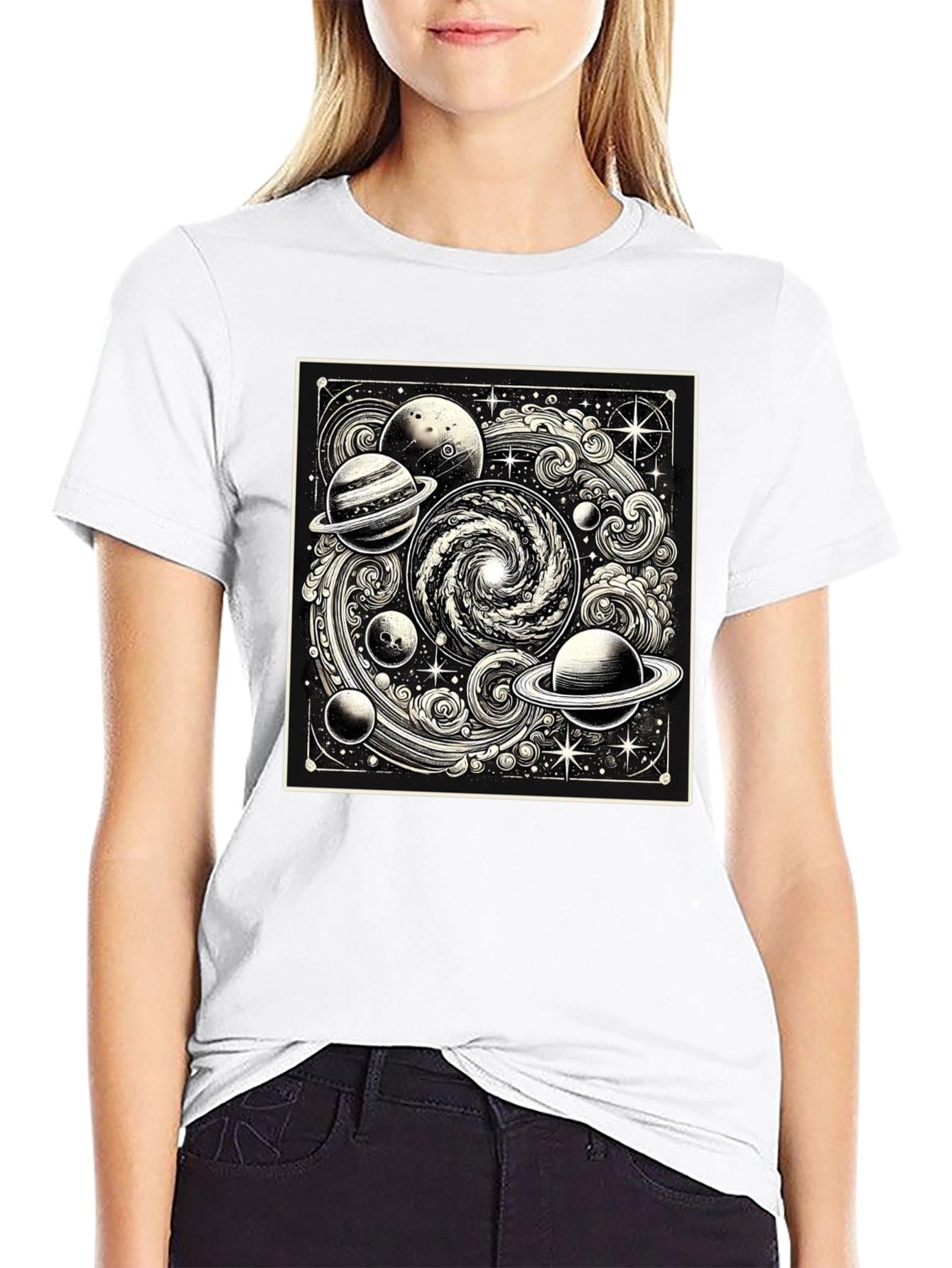 Cosmic Galaxy Black T-Shirt