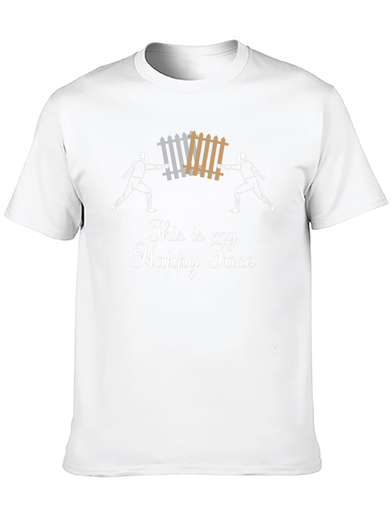 Funny Fencing T-Shirt - This is My Happy Face
