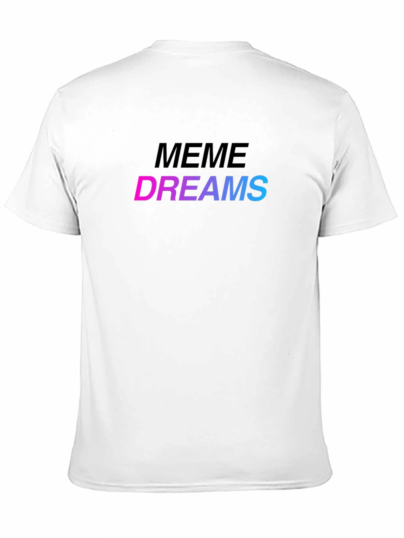 Meme Dreams Graphic Print Black T-Shirt