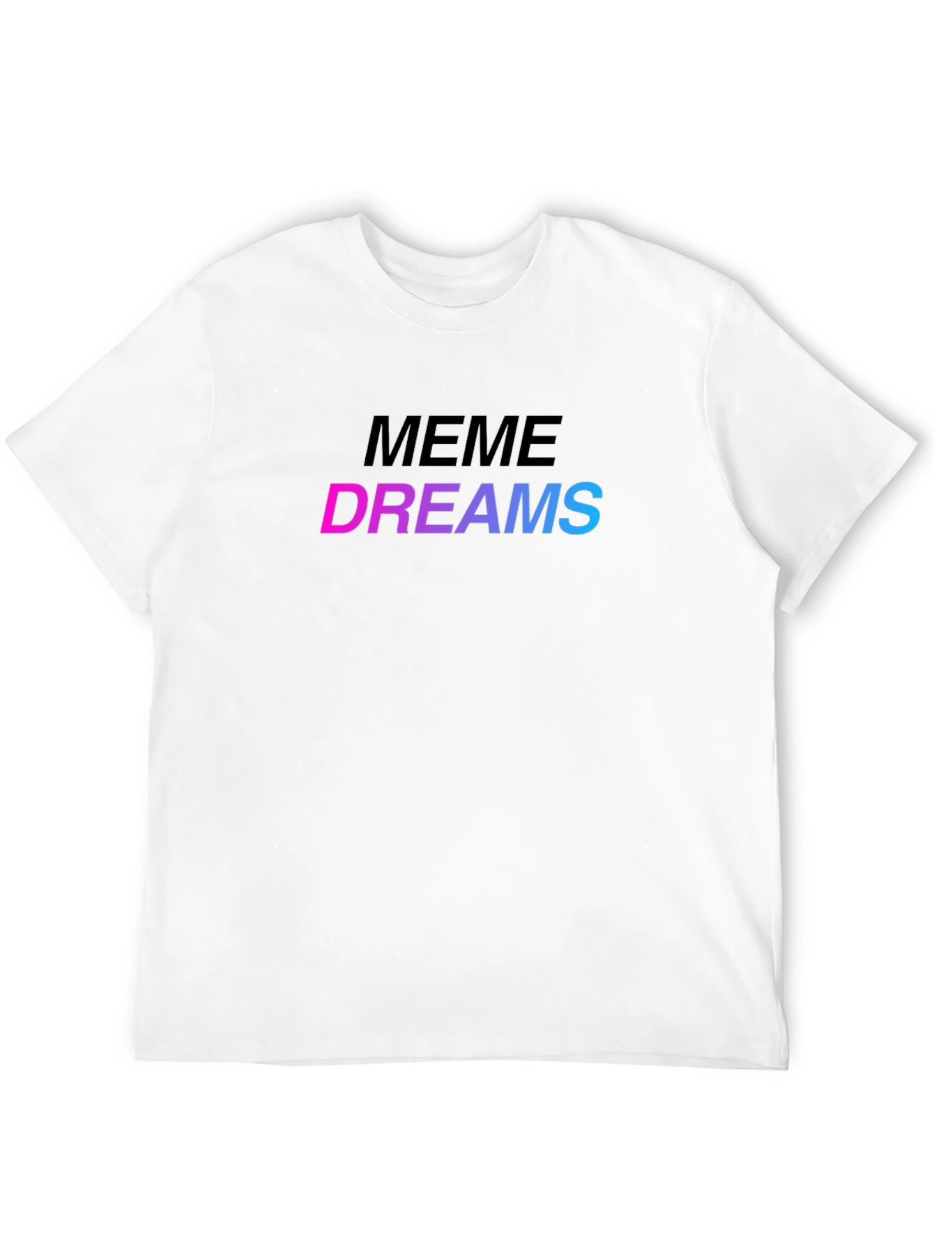 Meme Dreams Graphic Print Black T-Shirt