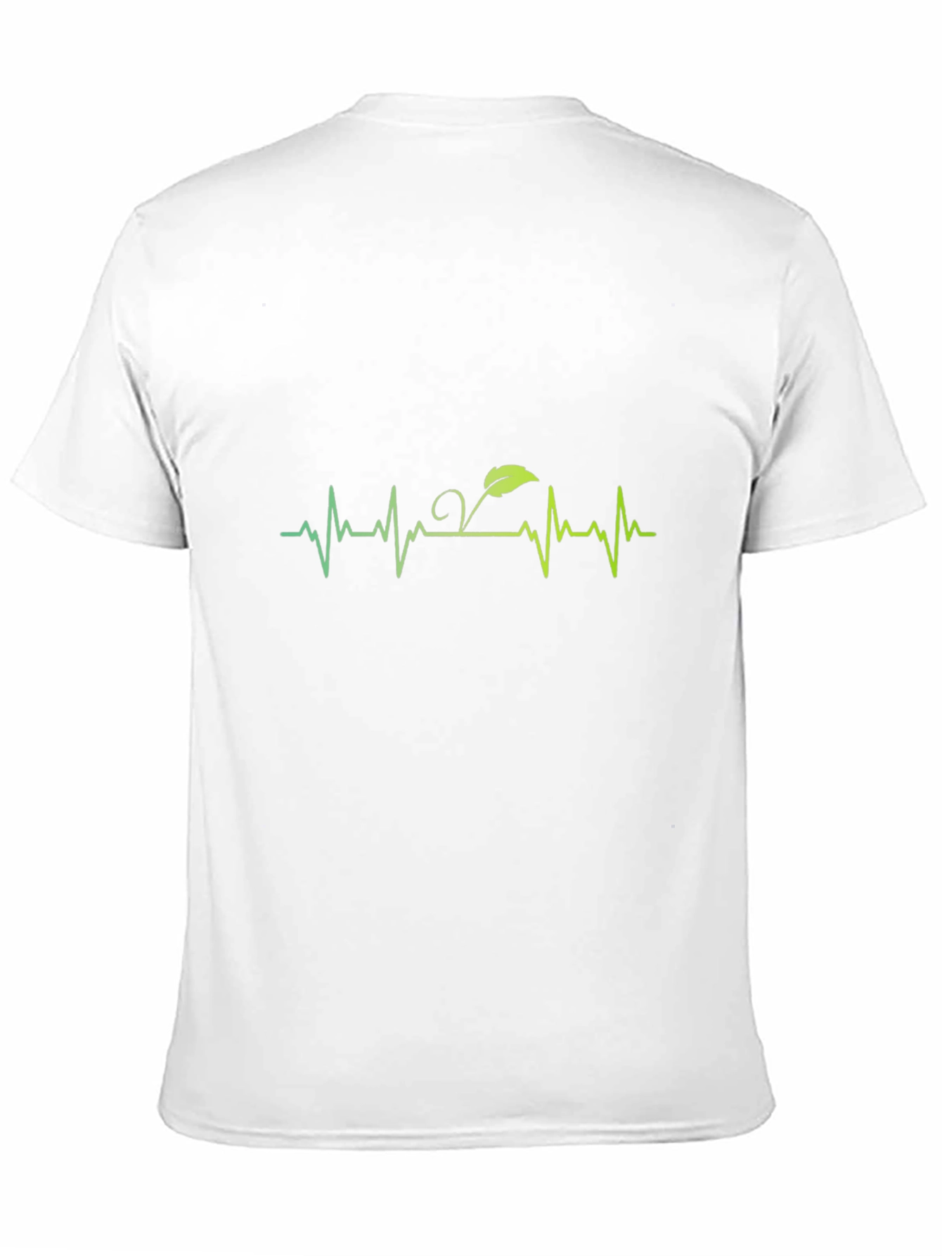 Green Lifebeat Tee - Black Crew Neck