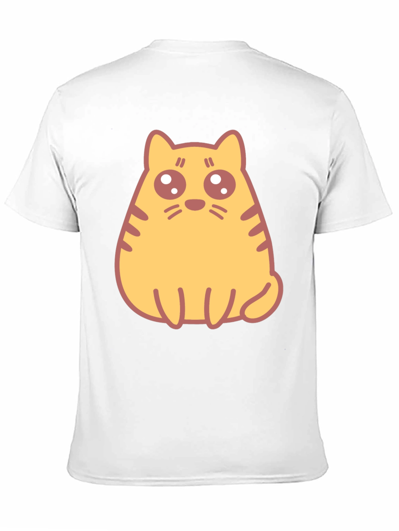 Cute Cartoon Cat Graphic T-Shirt - Black