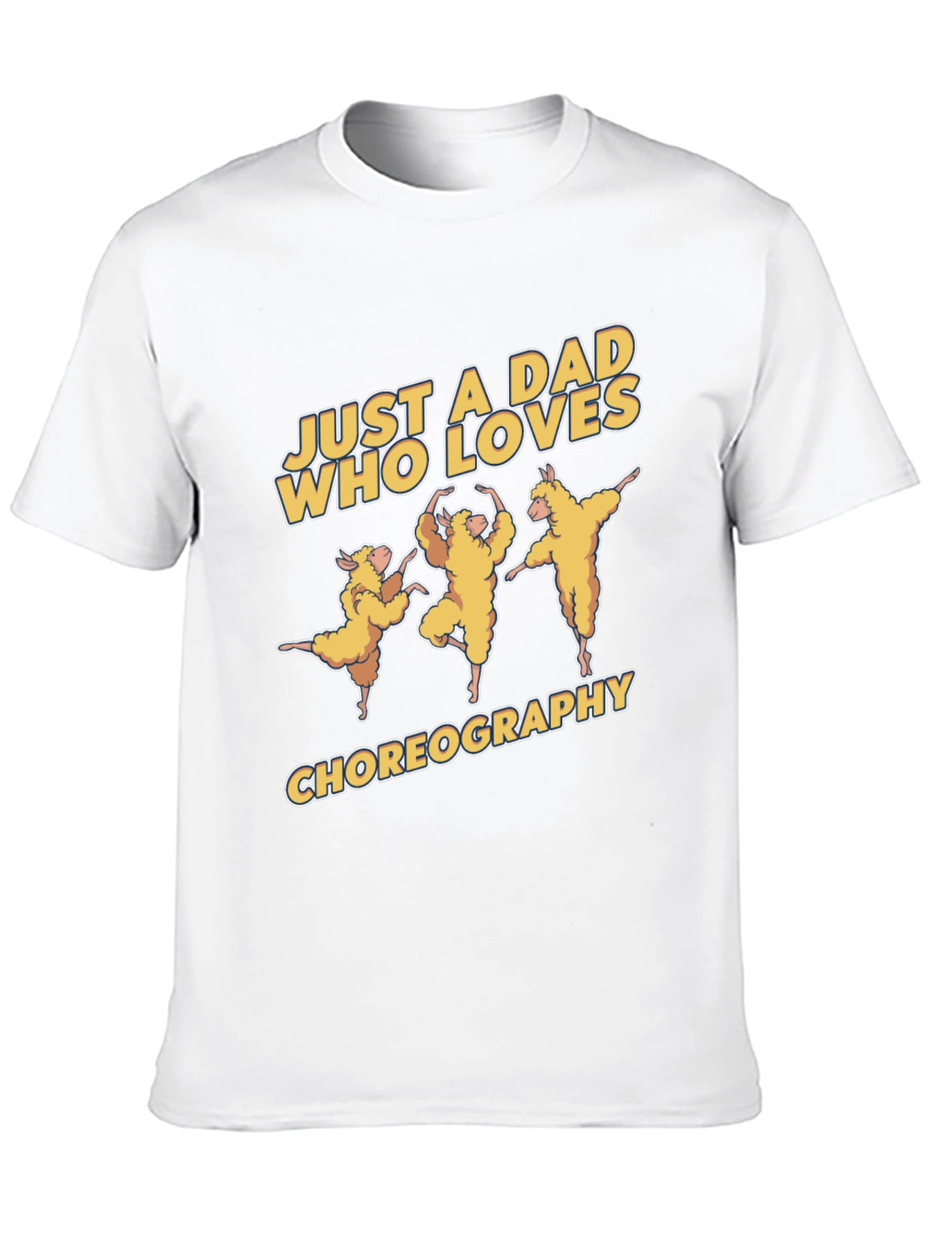 Dad Who Loves Choreography Black T-Shirt