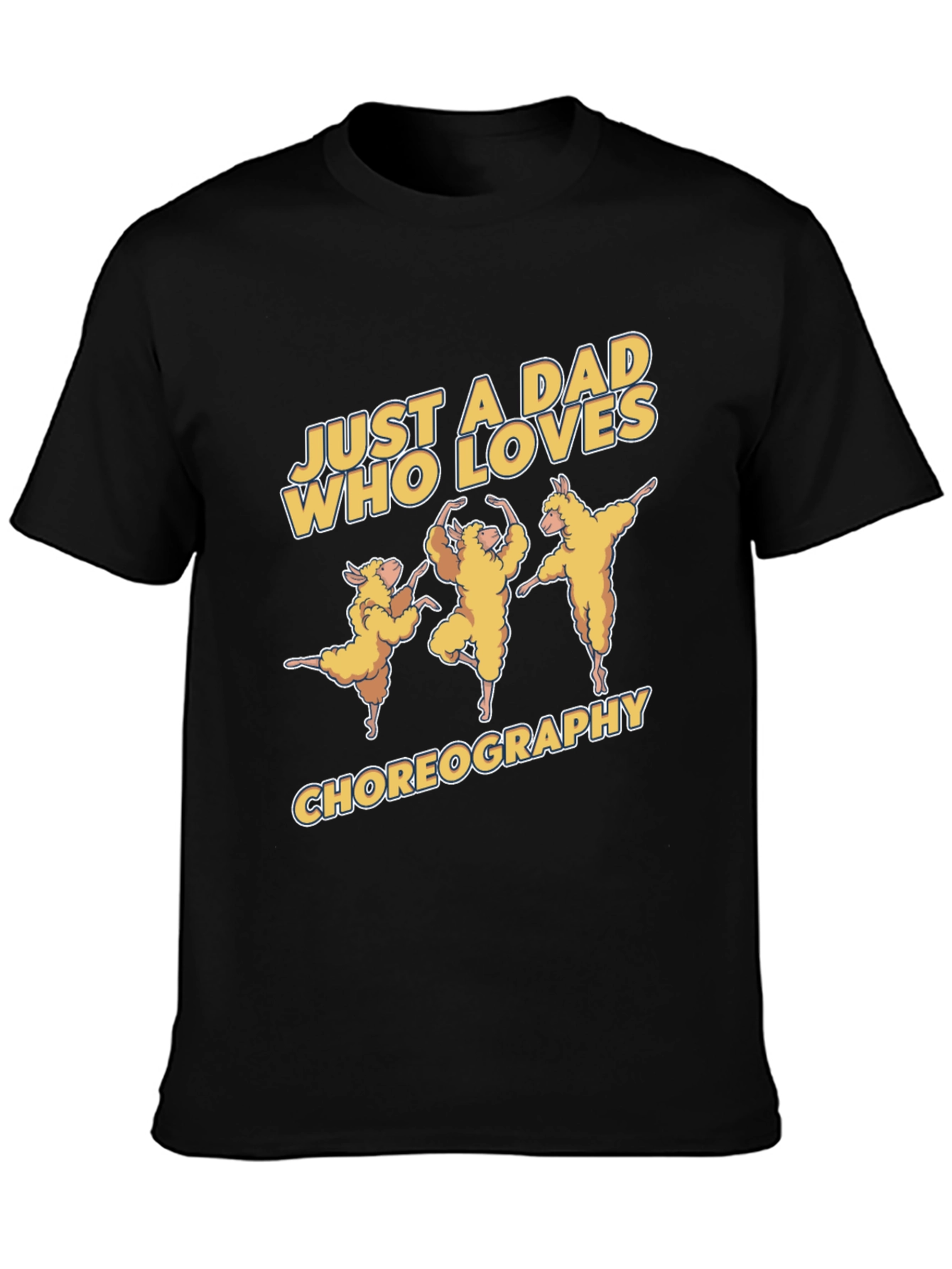 Dad Who Loves Choreography Black T-Shirt