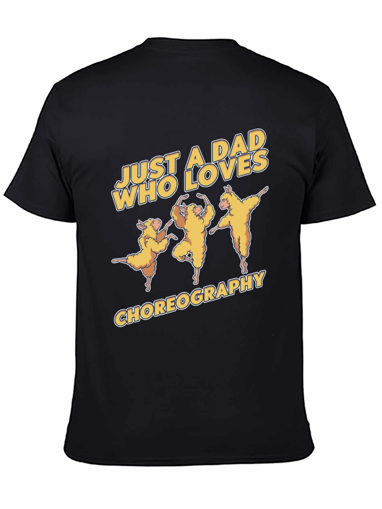 Dad Who Loves Choreography Black T-Shirt
