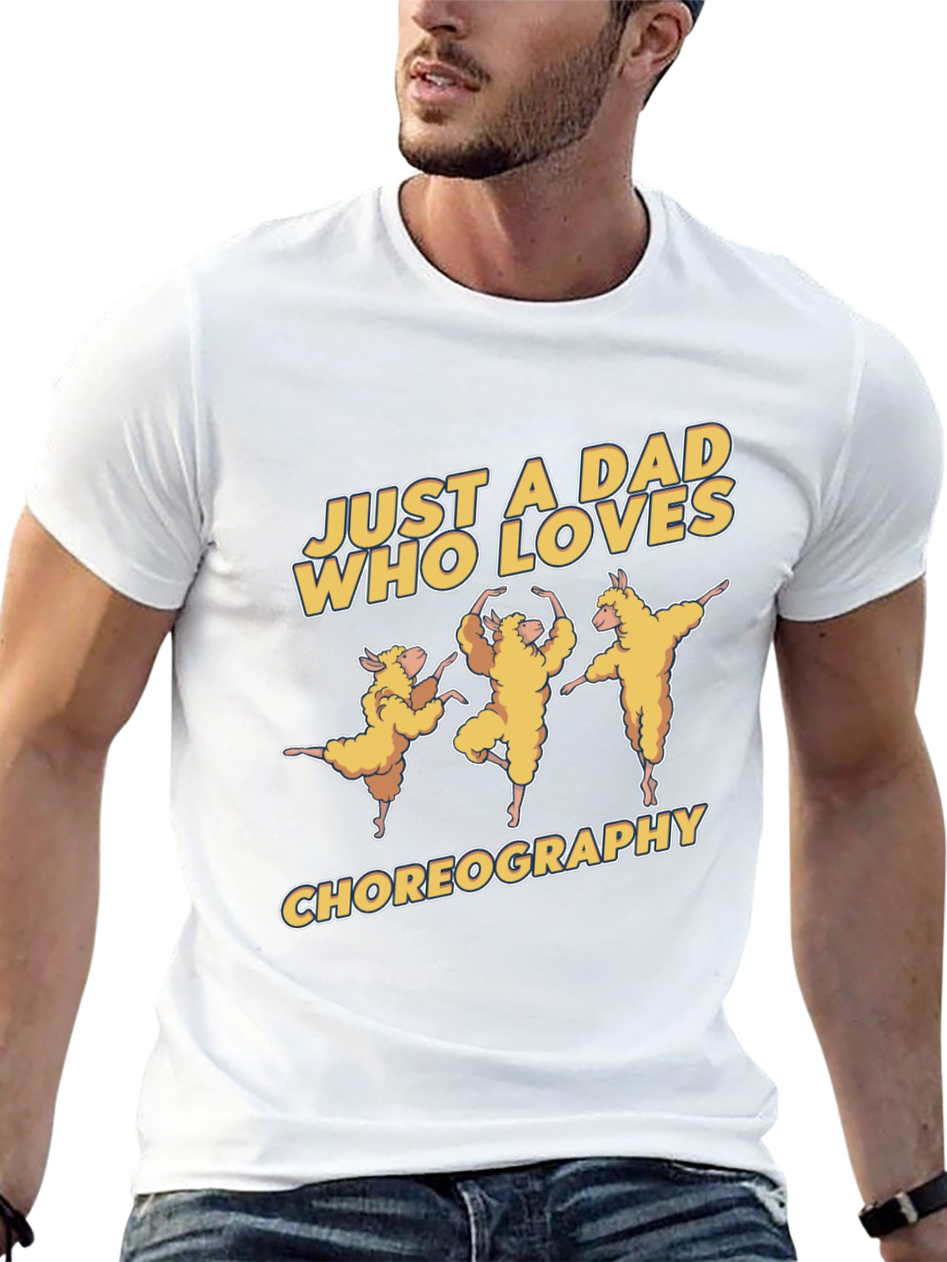 Dad Who Loves Choreography Black T-Shirt