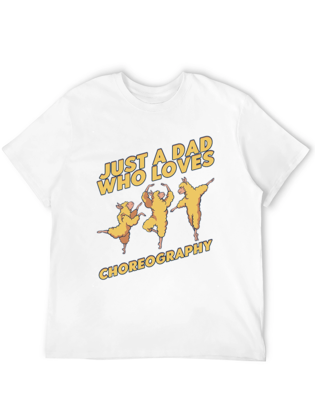 Dad Who Loves Choreography Black T-Shirt