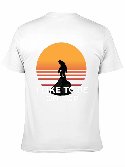 I Like To Be On Top Bigfoot Sunset Tee