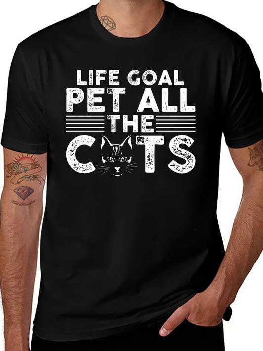 Life Goal Pet All The Cats Graphic Tee