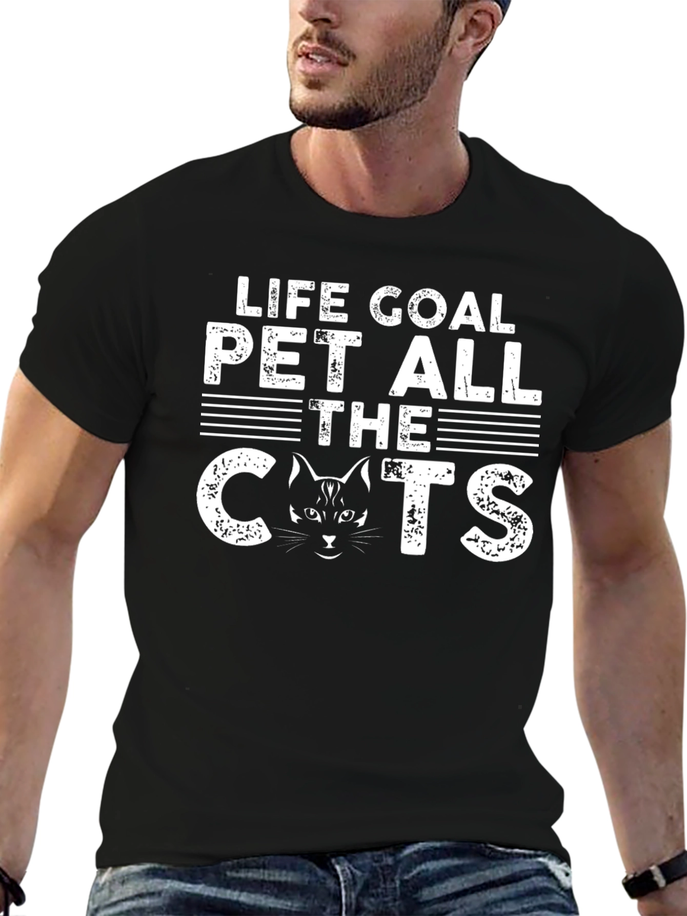 Life Goal Pet All The Cats Graphic Tee