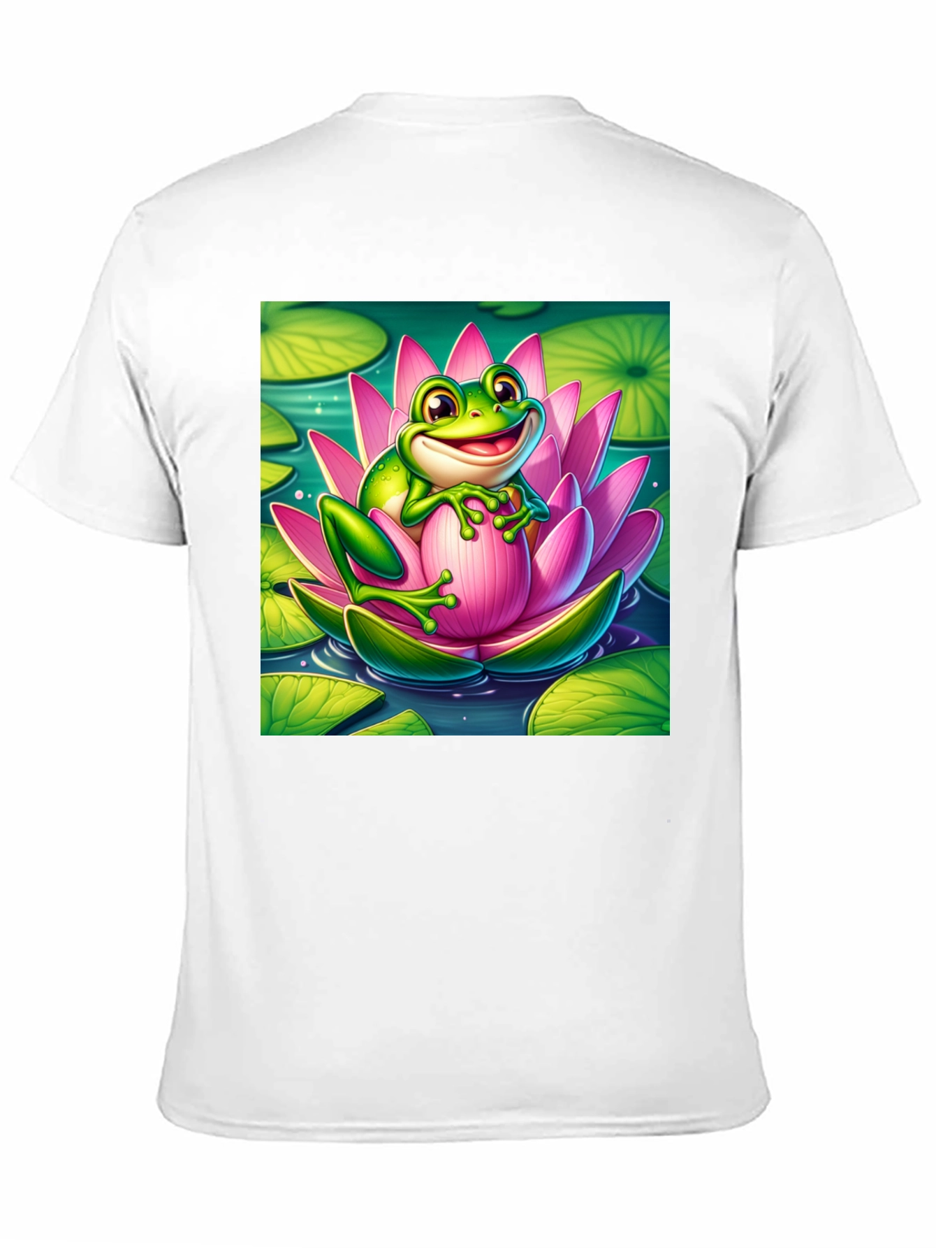 Frog on Lotus Flower T-Shirt