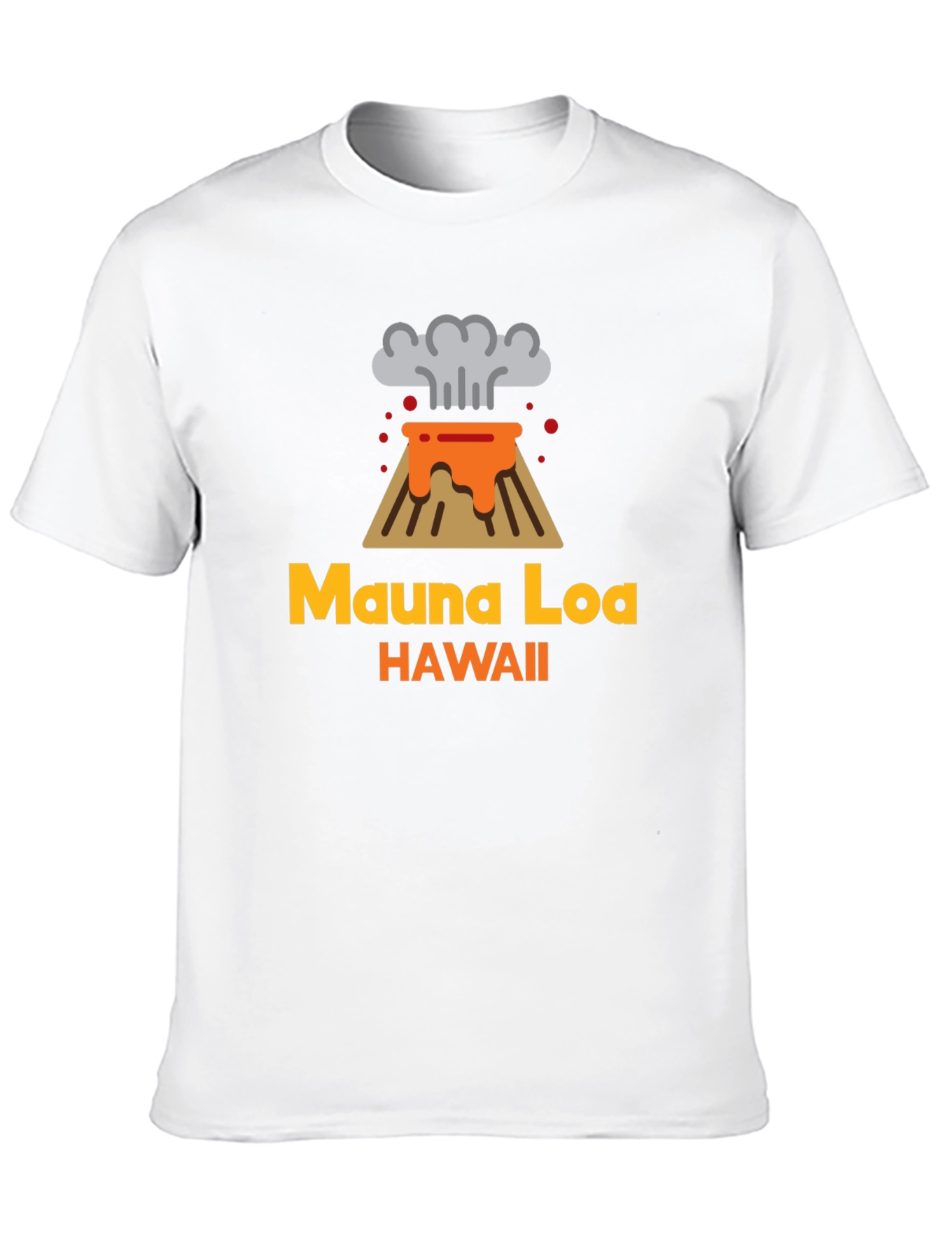 Mauna Loa Hawaii Volcano Graphic Tee - Black