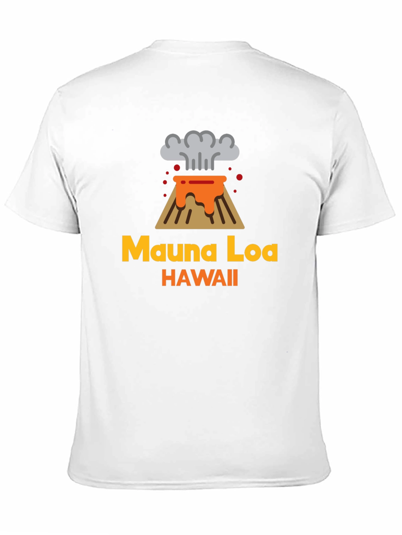 Mauna Loa Hawaii Volcano Graphic Tee - Black