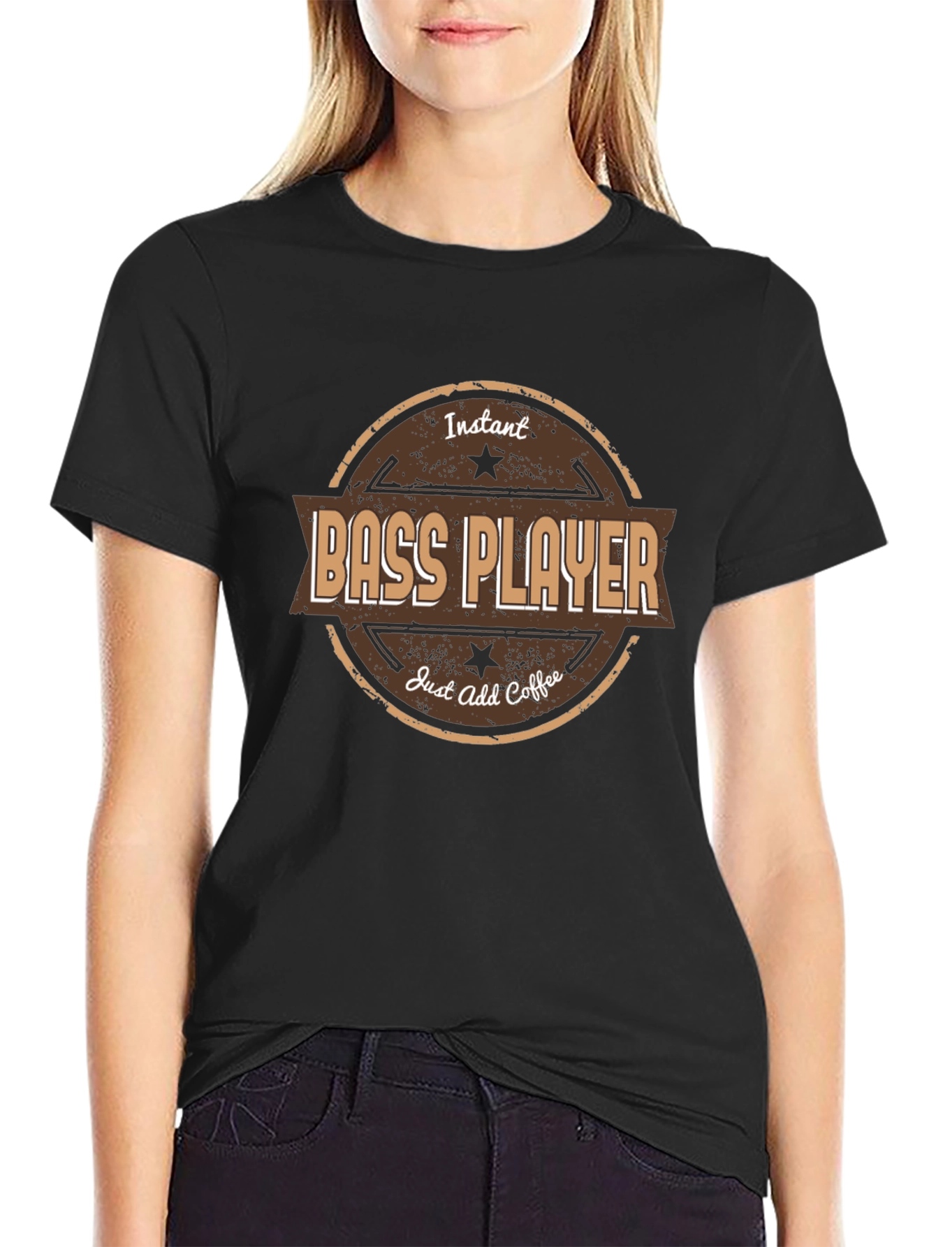 Instant Bass Player - Add Coffee T-Shirt