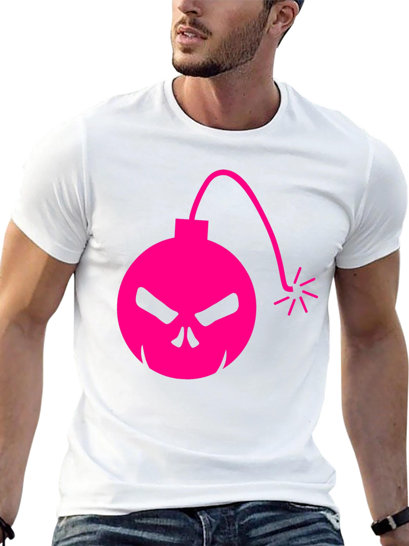 Skull Bomb Graphic Tee - Edgy Style