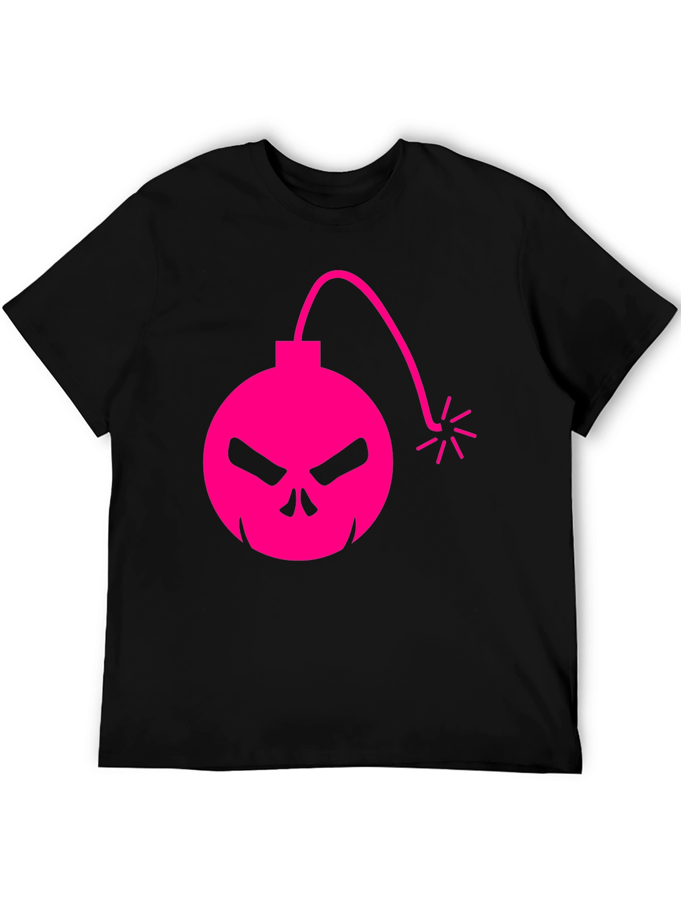 Skull Bomb Graphic Tee - Edgy Style