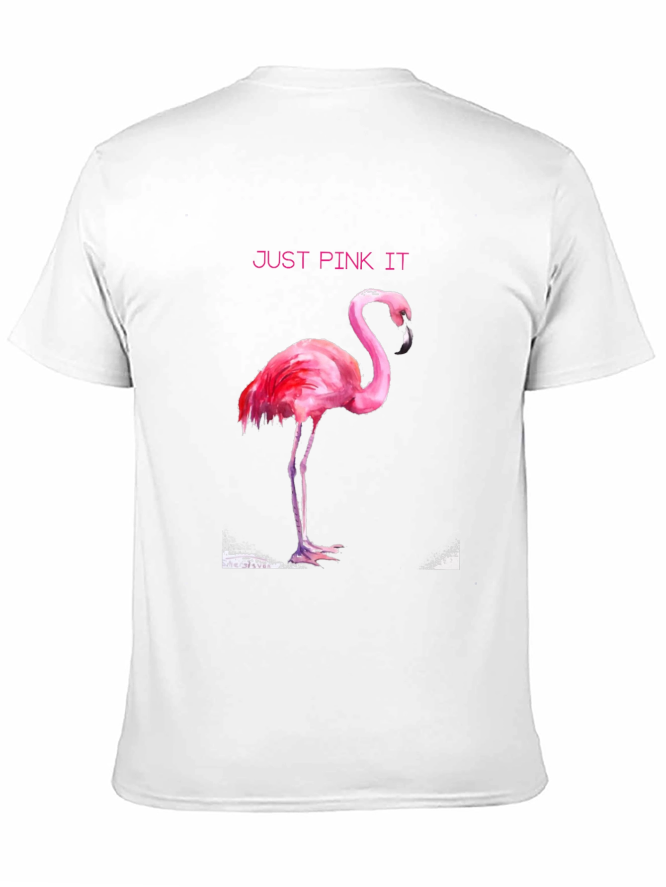 Just Pink It Flamingo Graphic Tee - Black