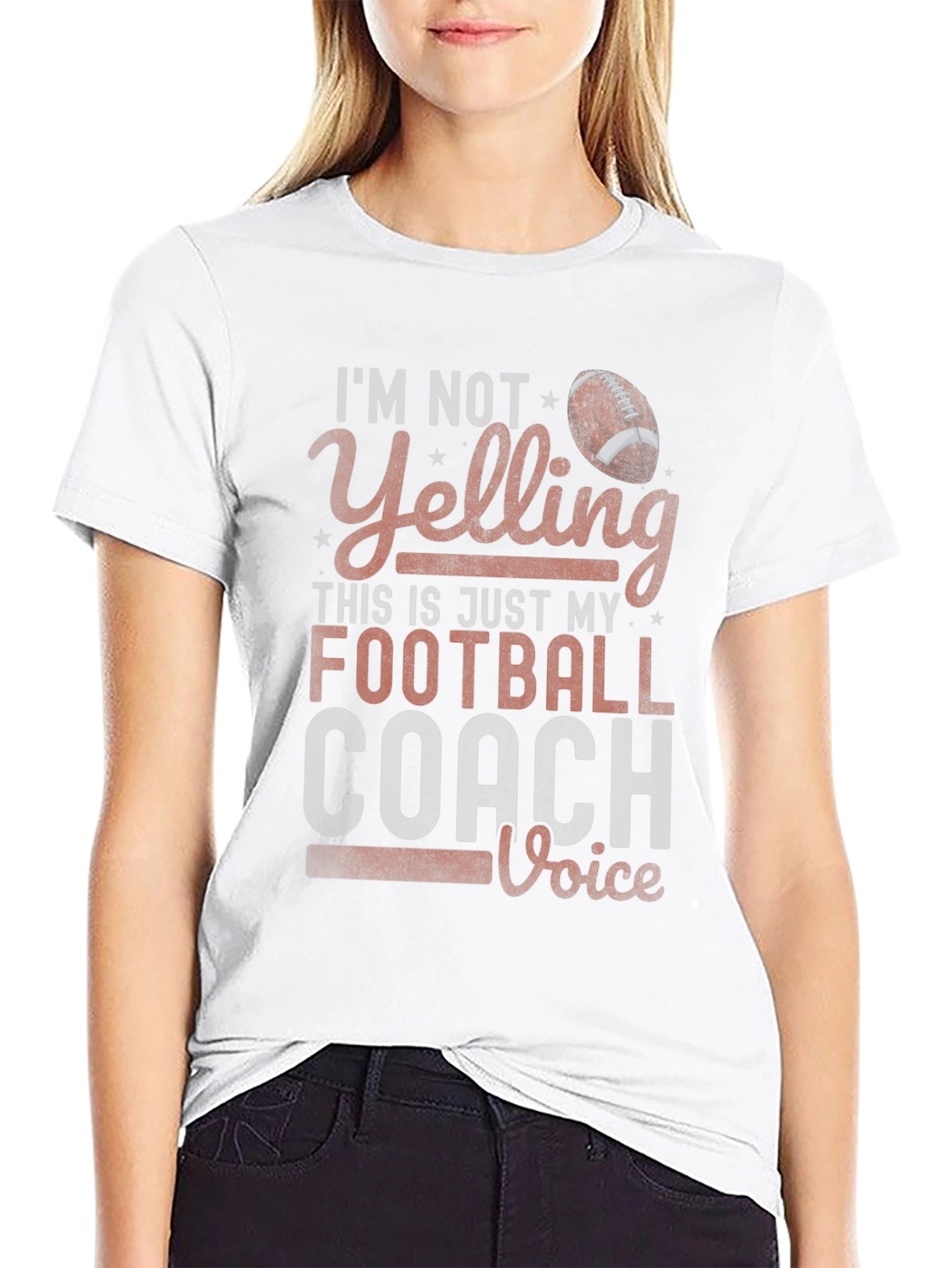 Football Coach Voice T-Shirt - Funny Sports Tee