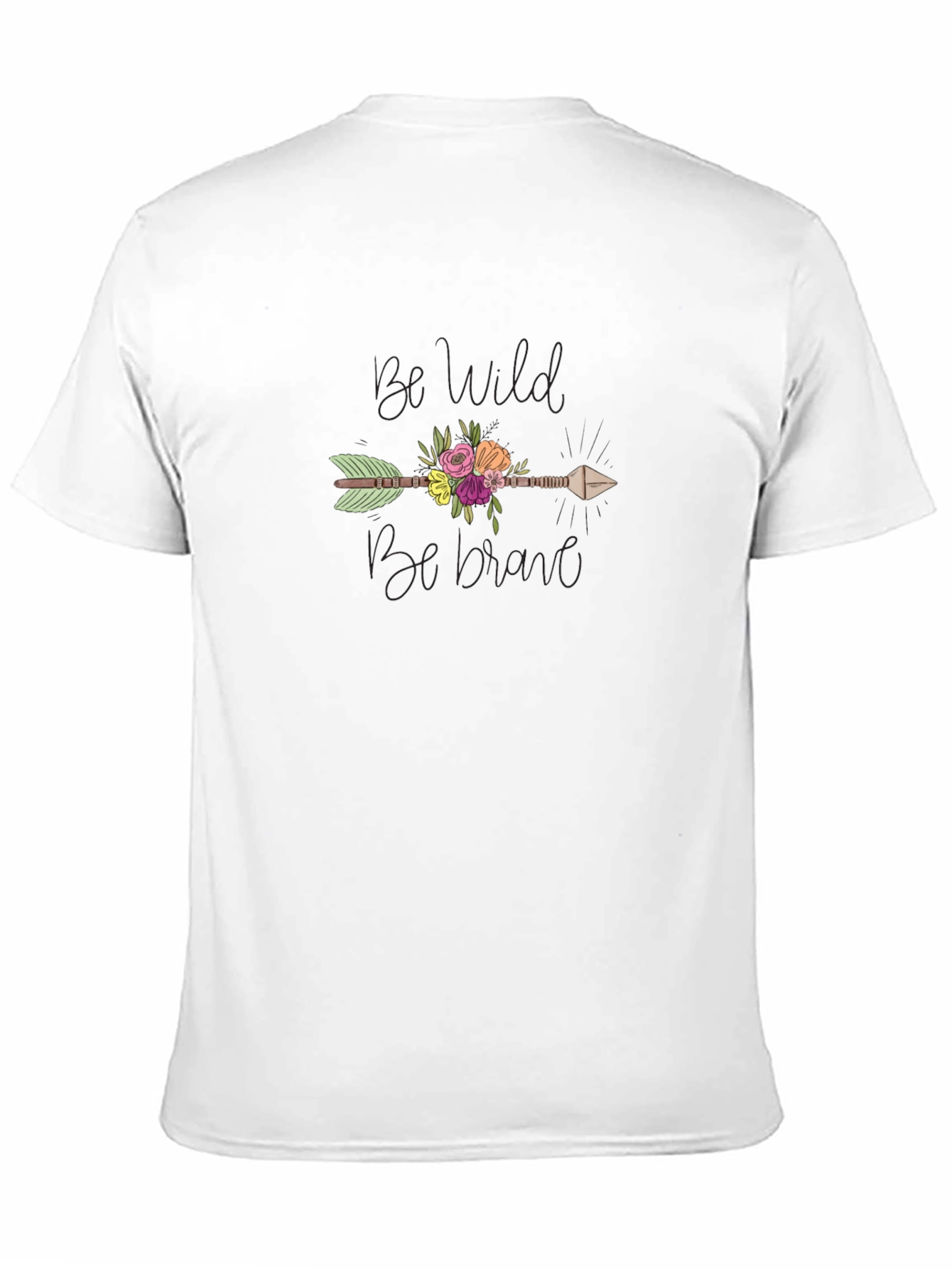 Be Wild Be Brave Arrow Graphic T-Shirt