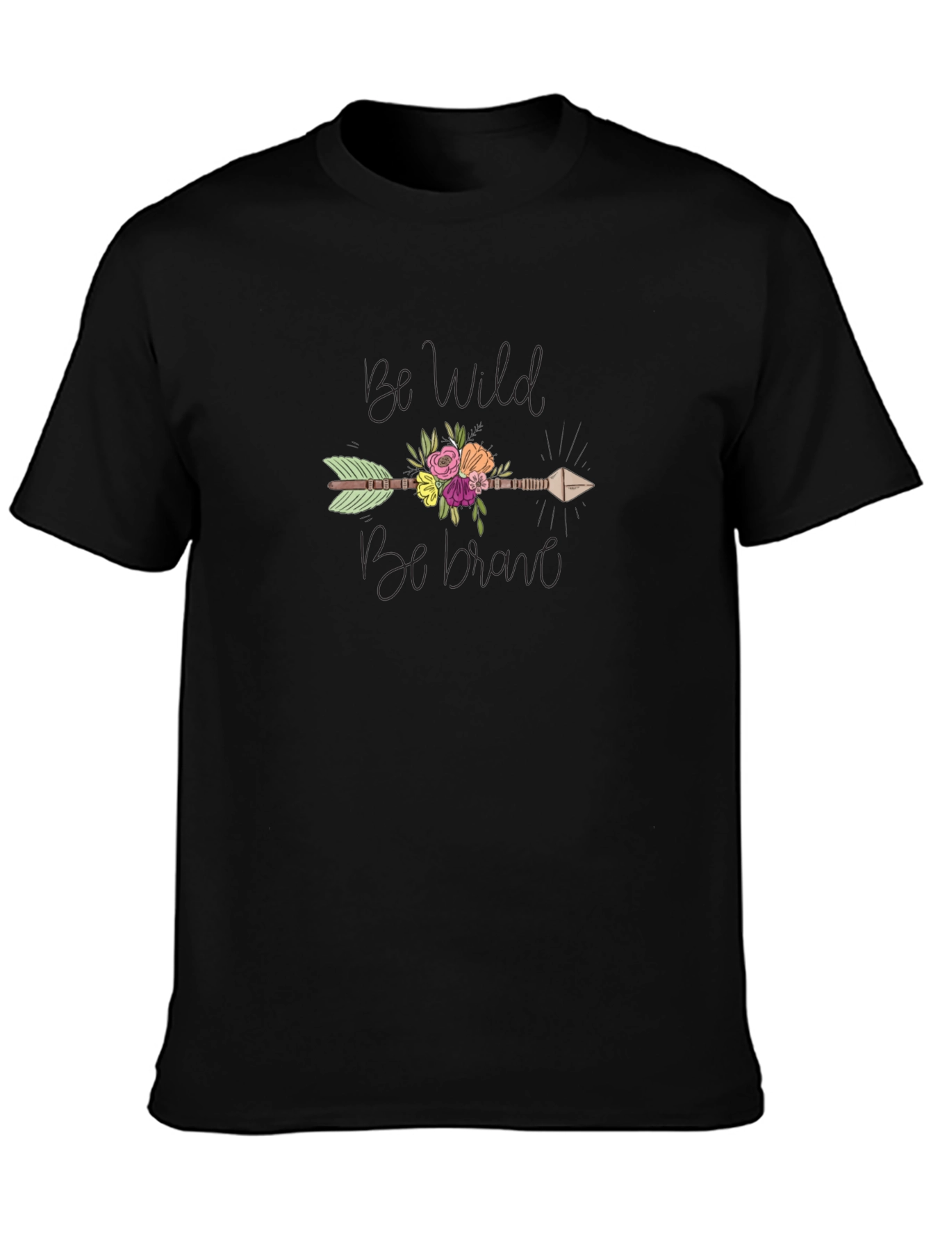 Be Wild Be Brave Arrow Graphic T-Shirt