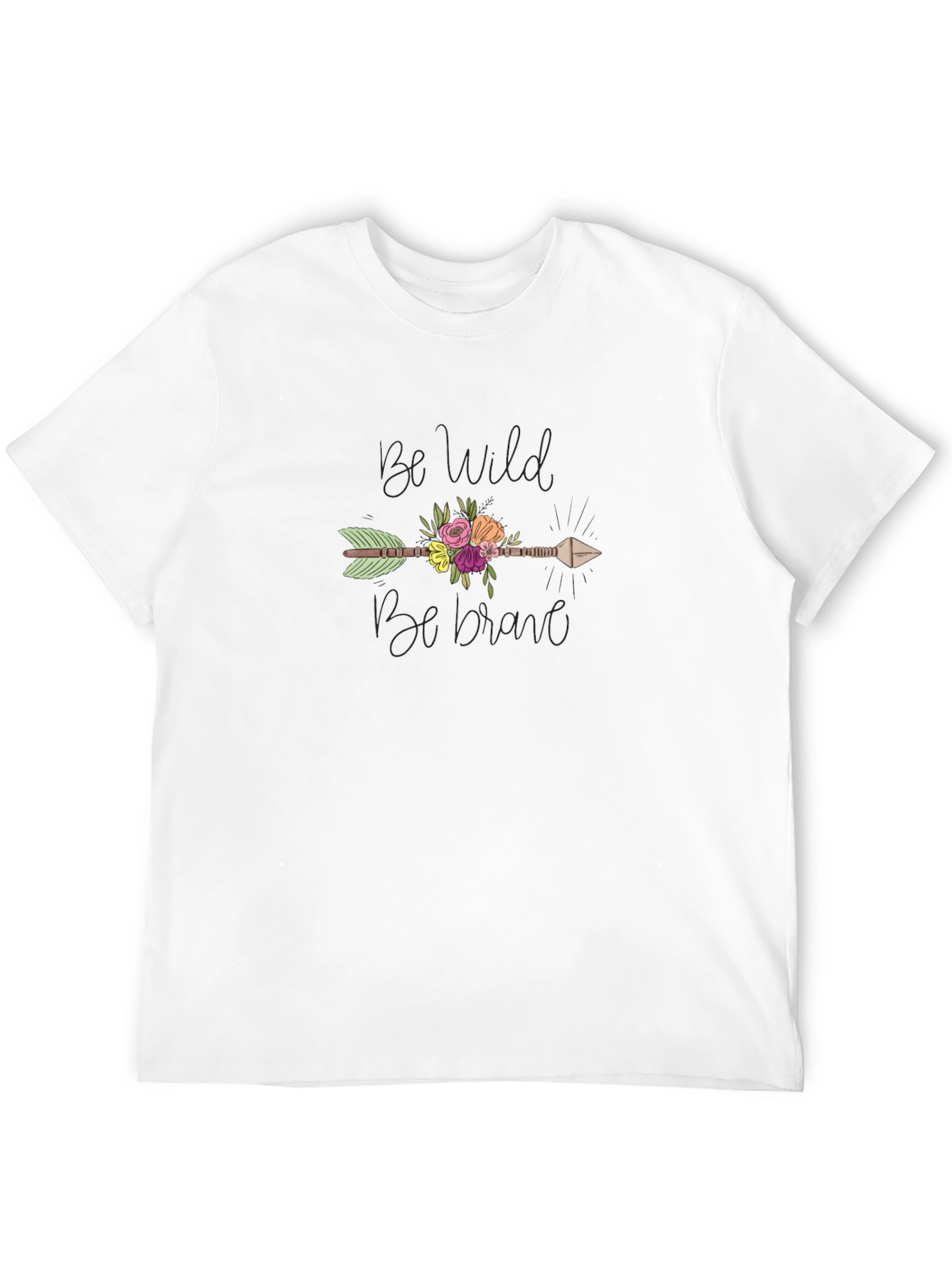 Be Wild Be Brave Arrow Graphic T-Shirt