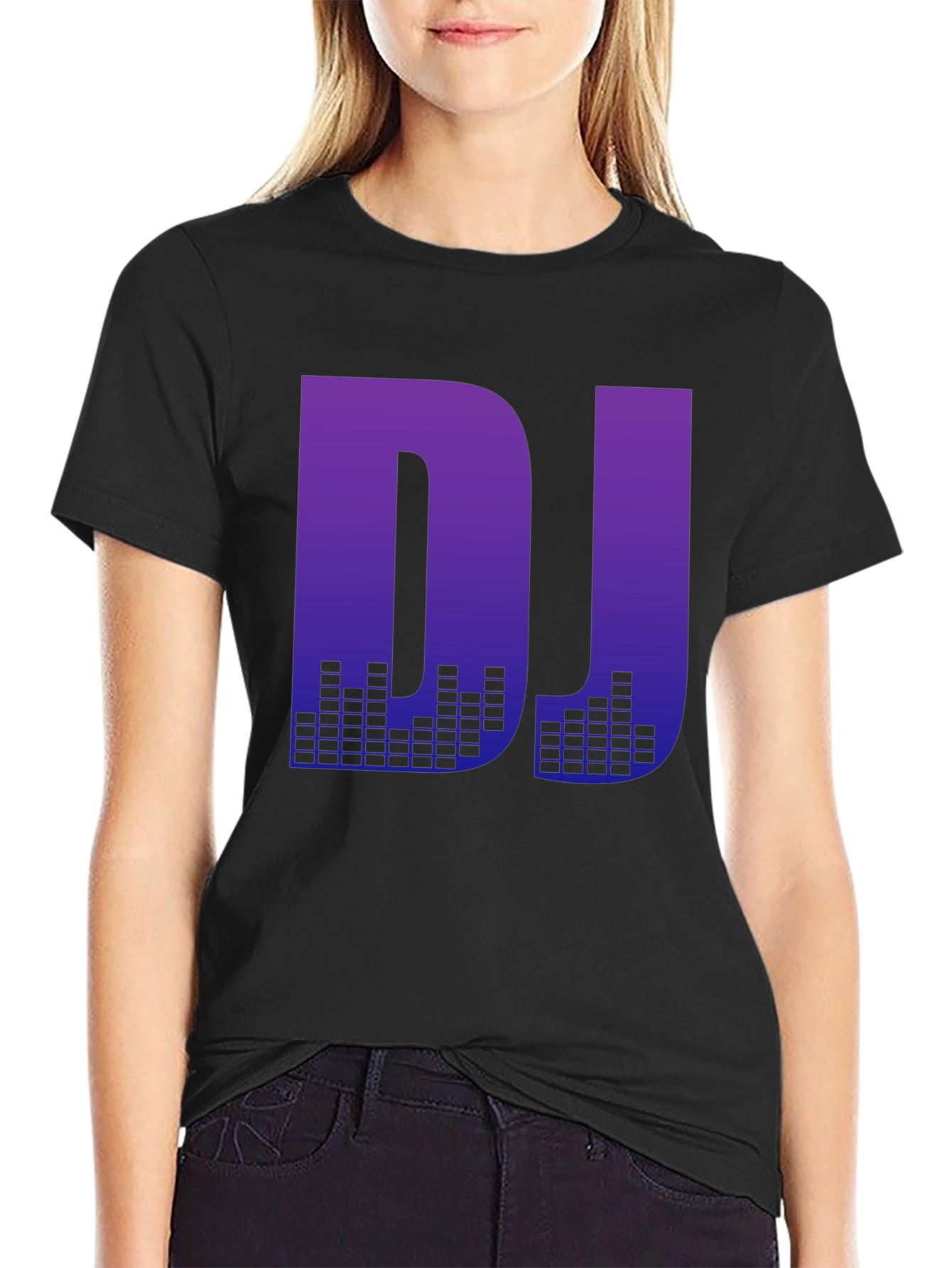 DJ Music Graphic T-Shirt - Black