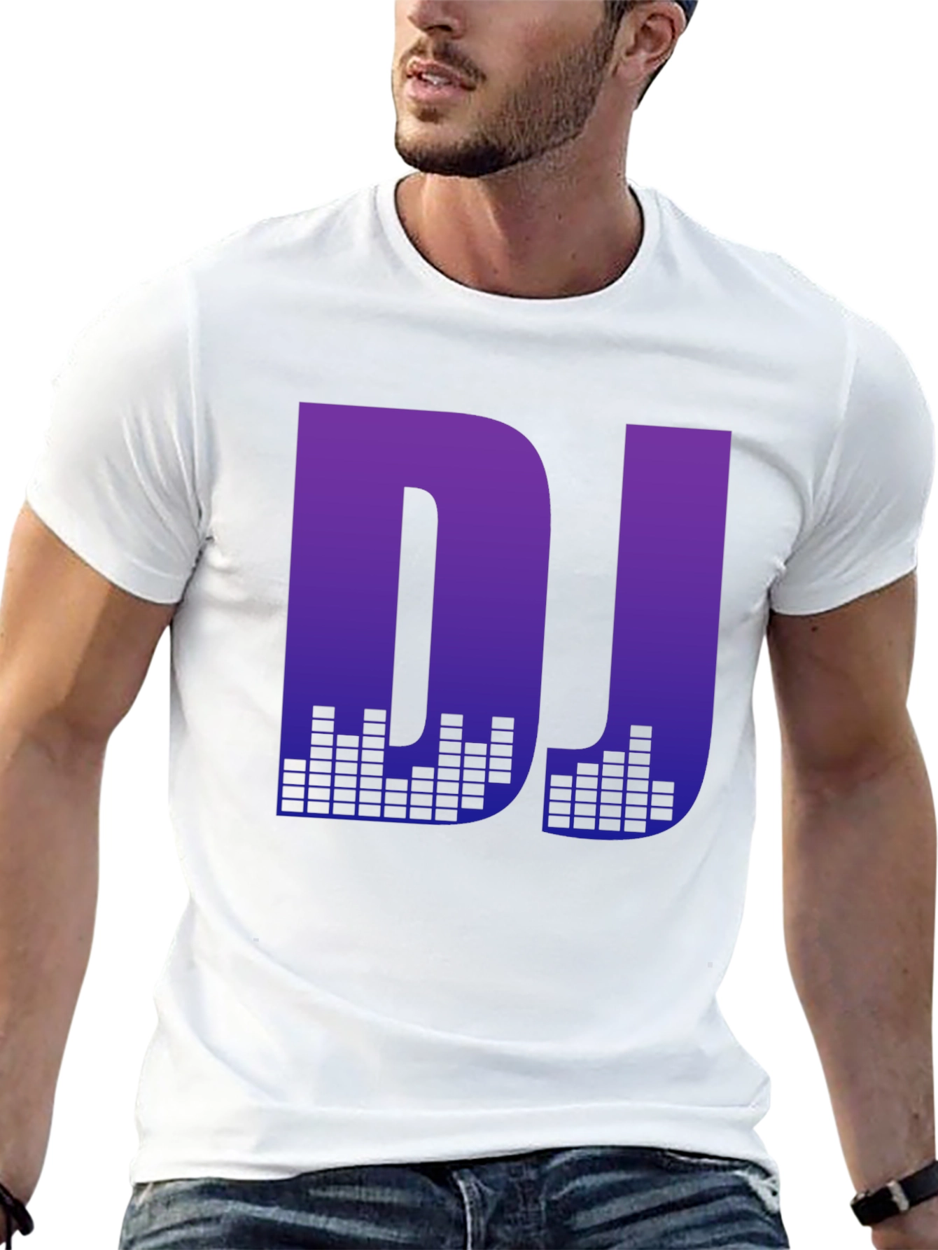 DJ Music Graphic T-Shirt - Black