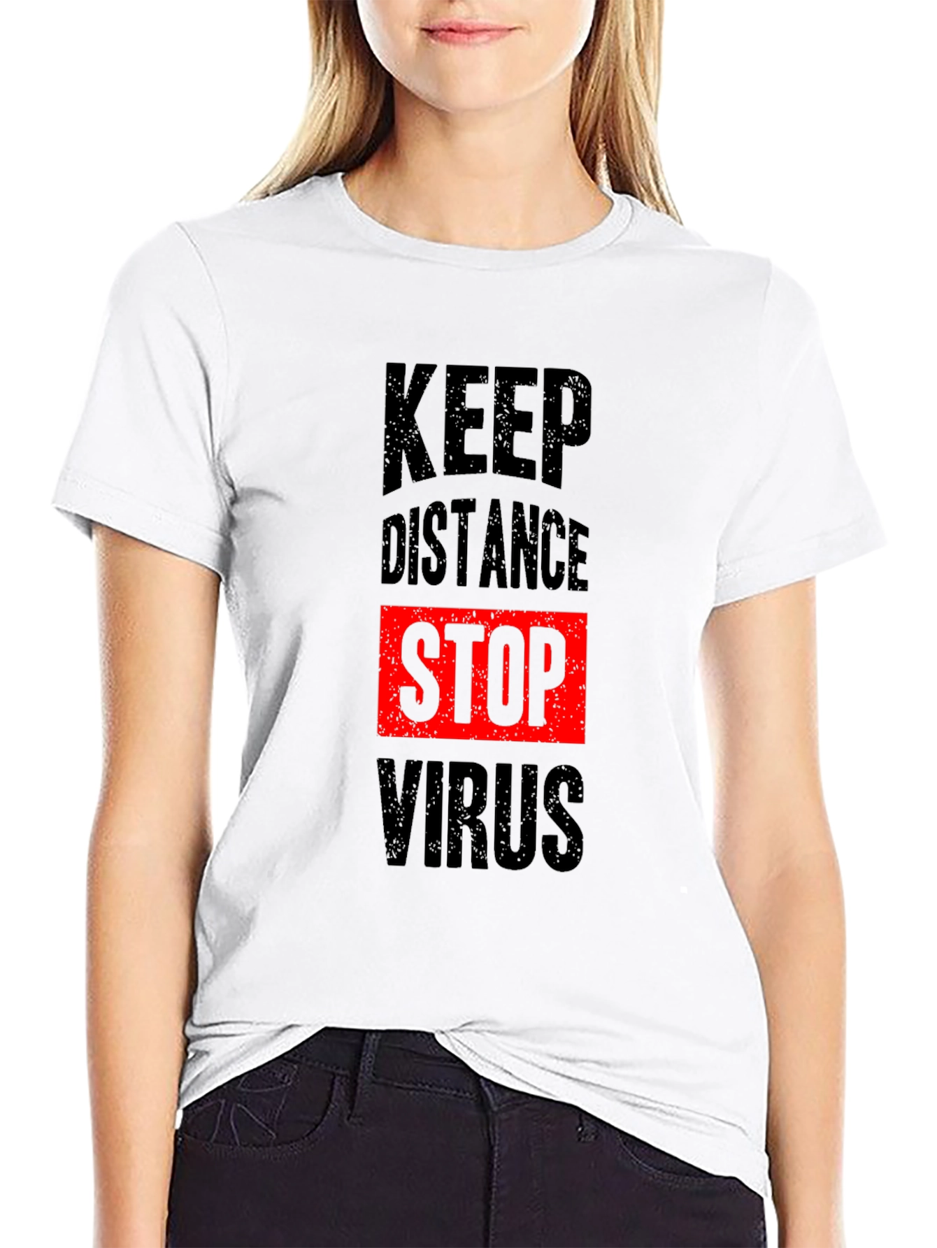 Keep Distance Stop Virus T-Shirt