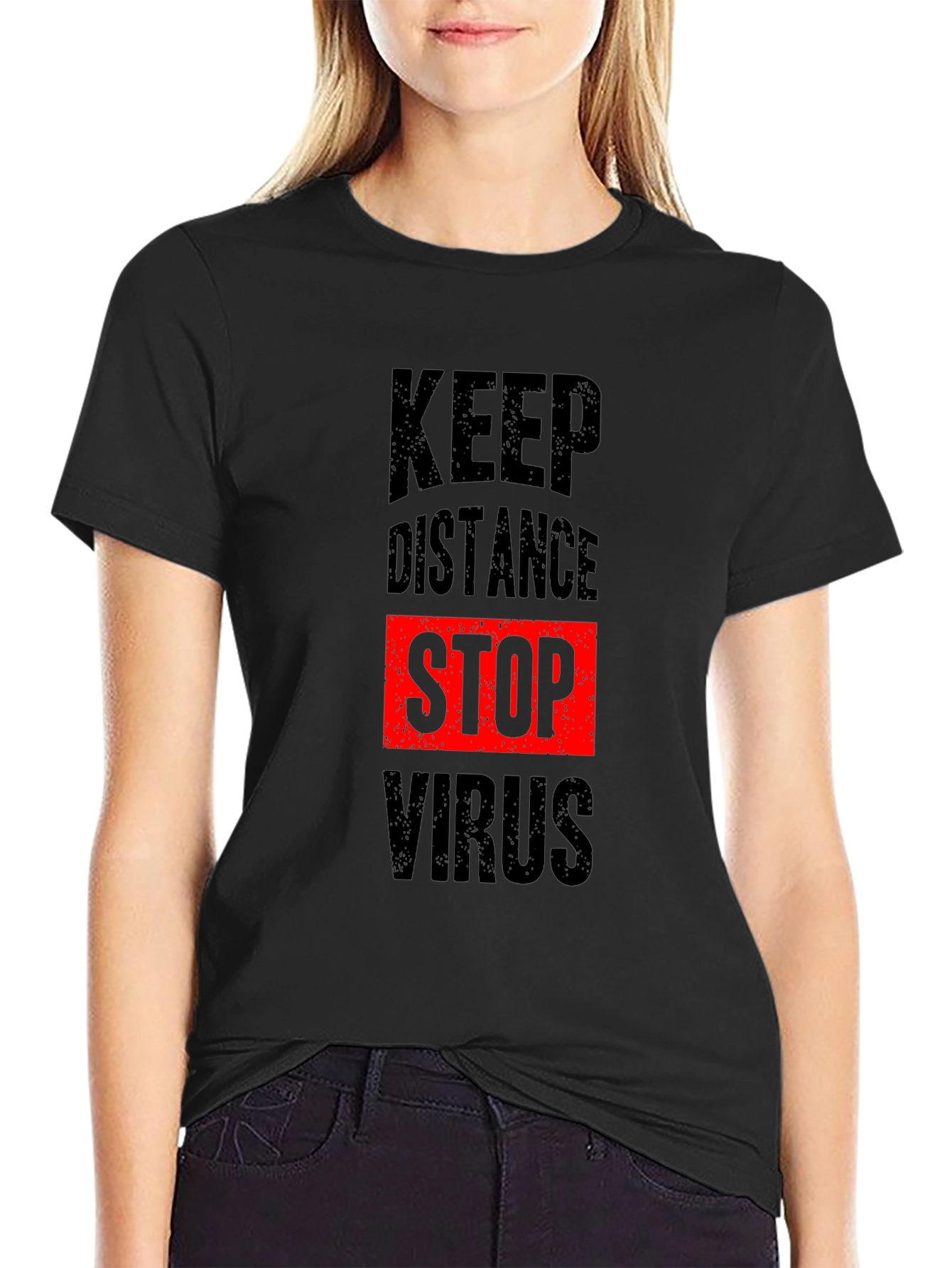 Keep Distance Stop Virus T-Shirt
