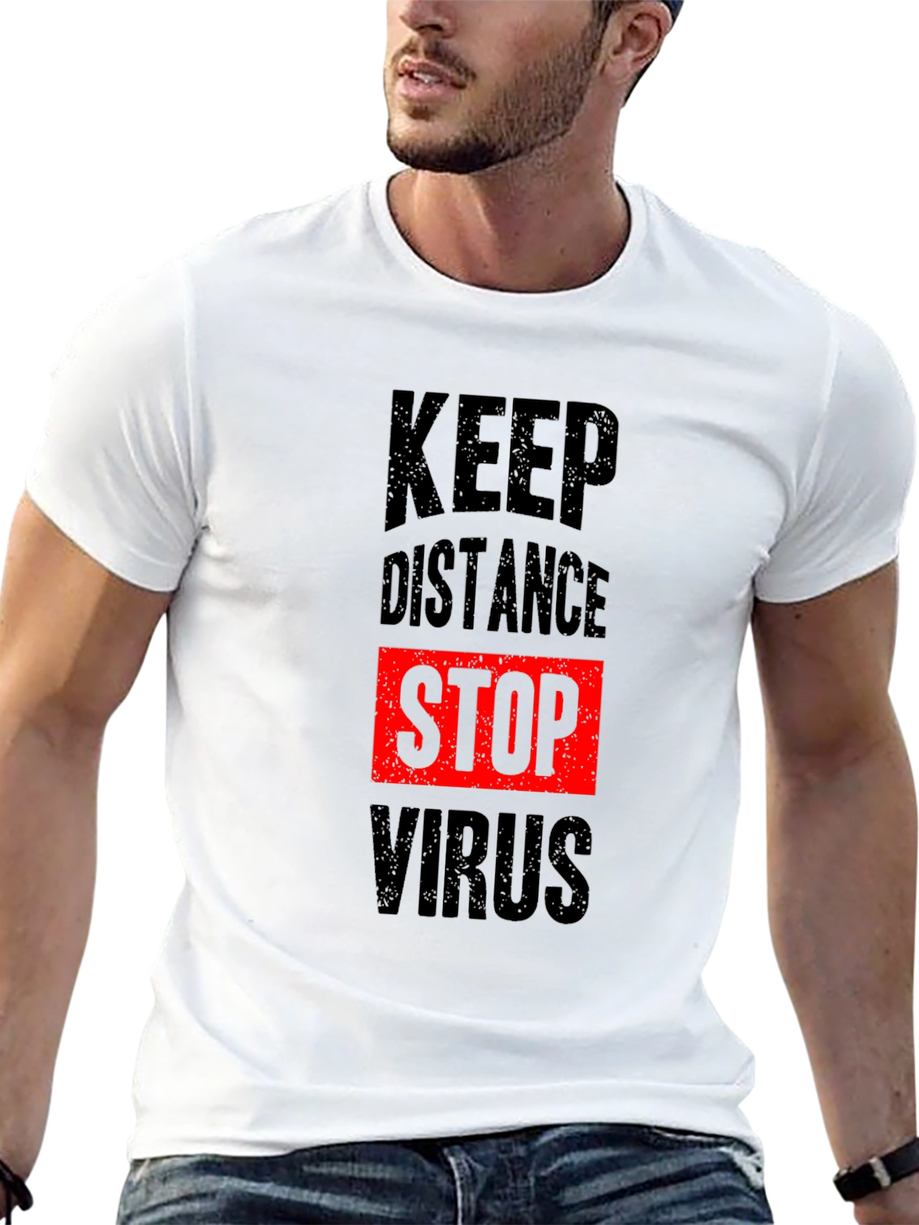 Keep Distance Stop Virus T-Shirt