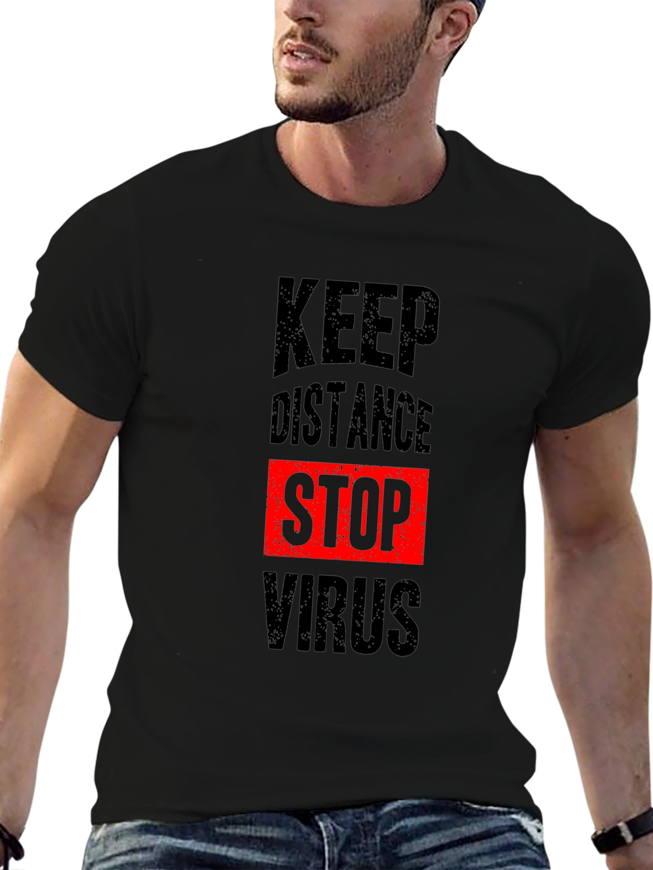 Keep Distance Stop Virus T-Shirt