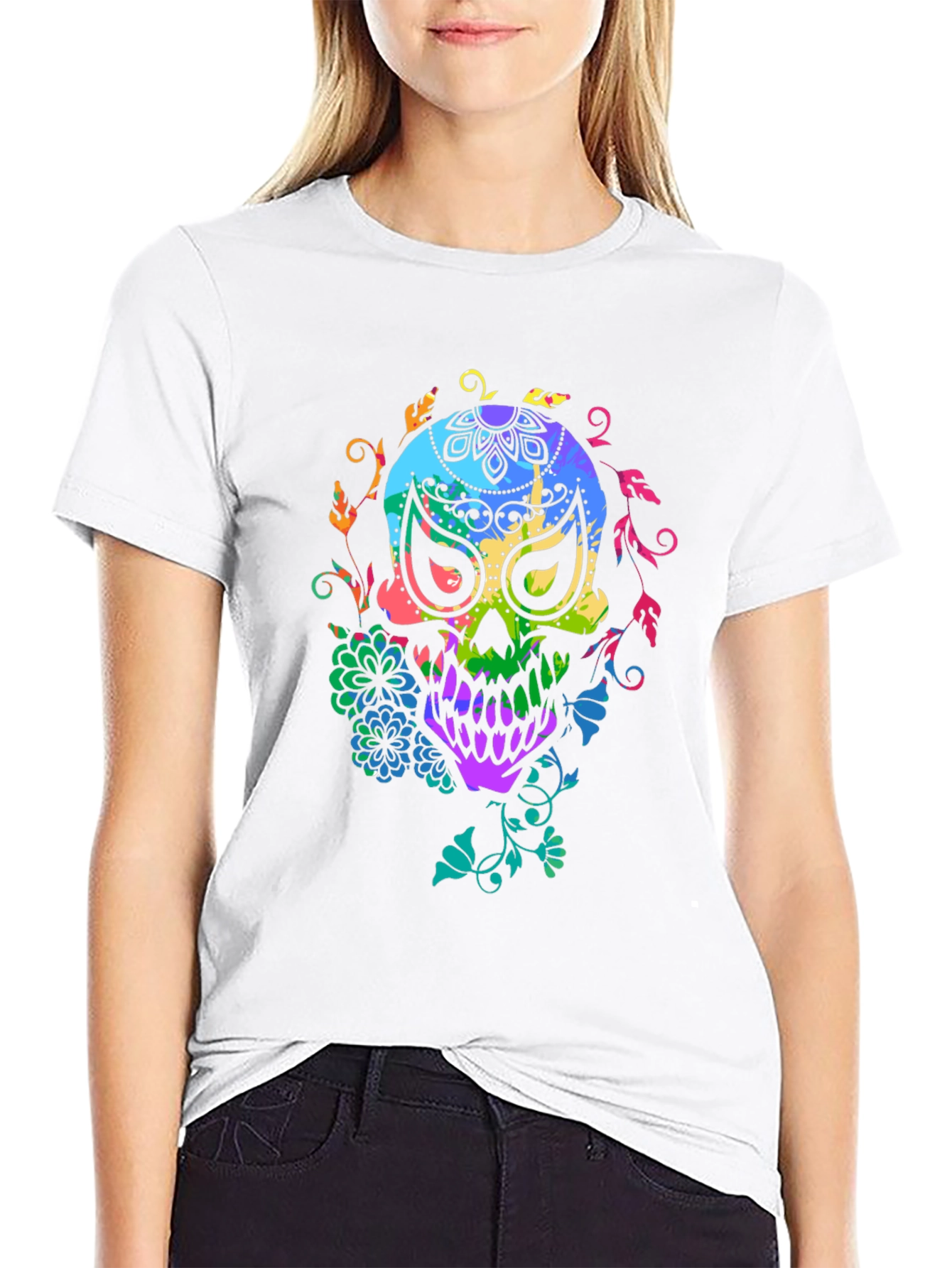 Colorful Sugar Skull T-Shirt