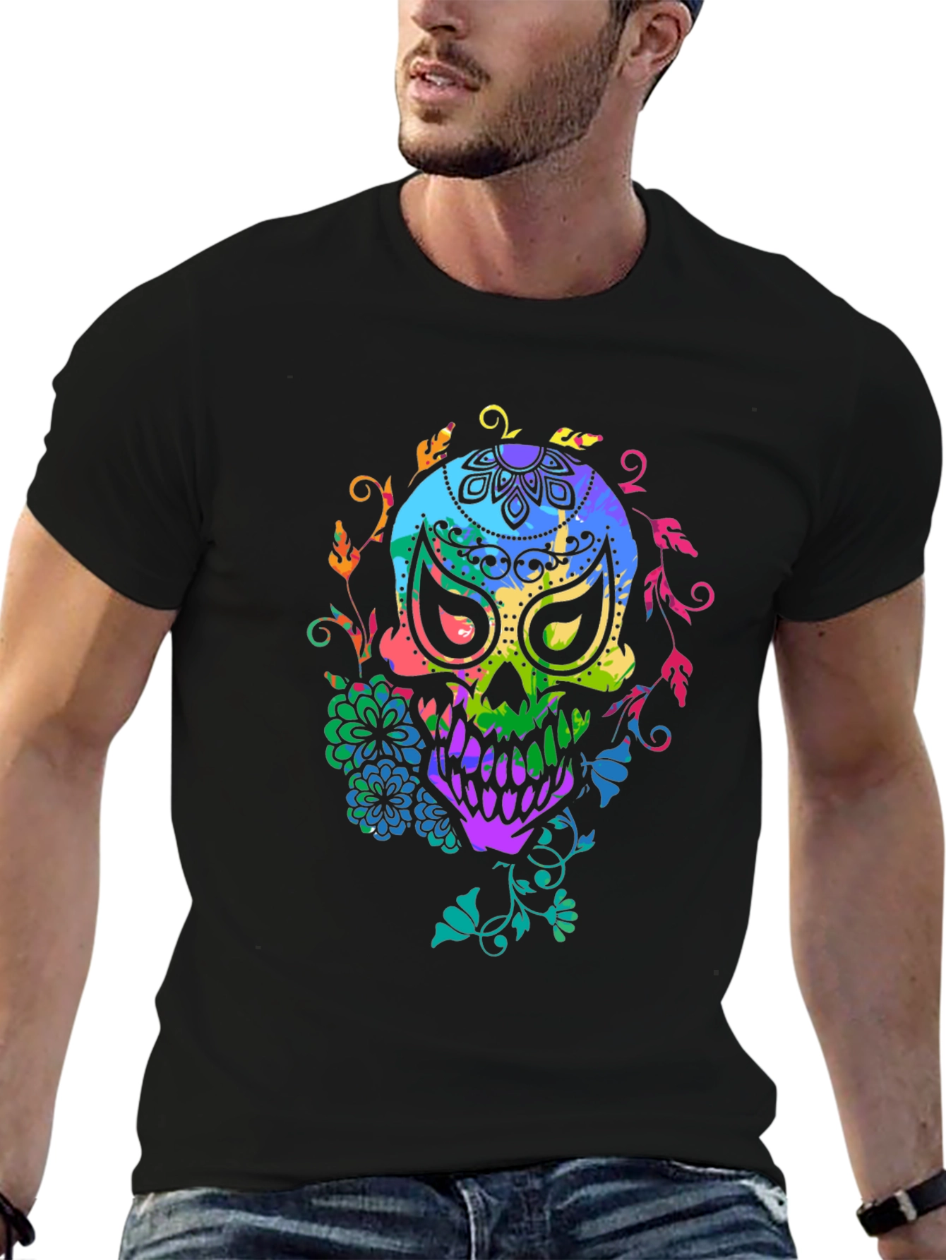 Colorful Sugar Skull T-Shirt