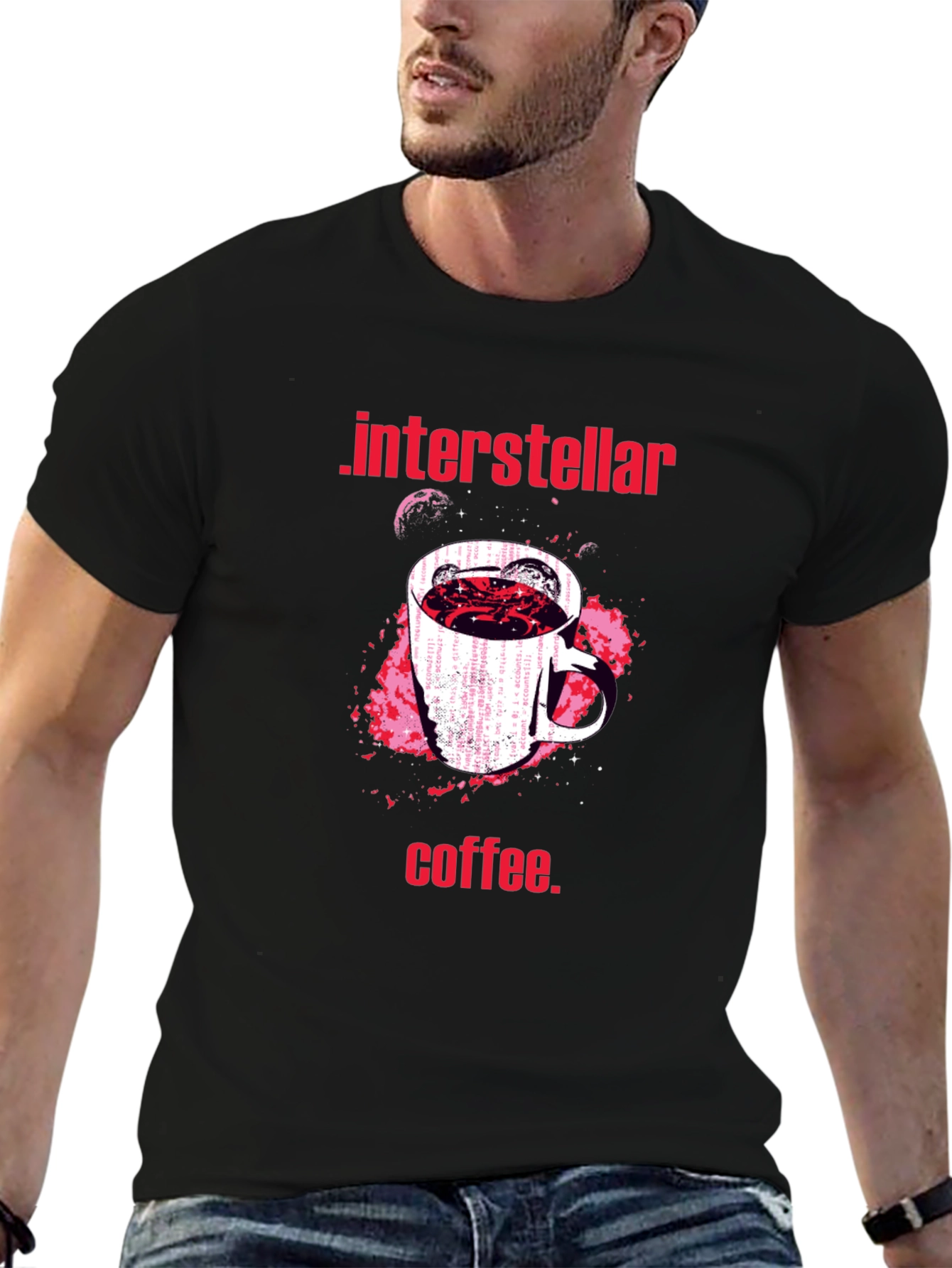 Interstellar Coffee Graphic T-Shirt