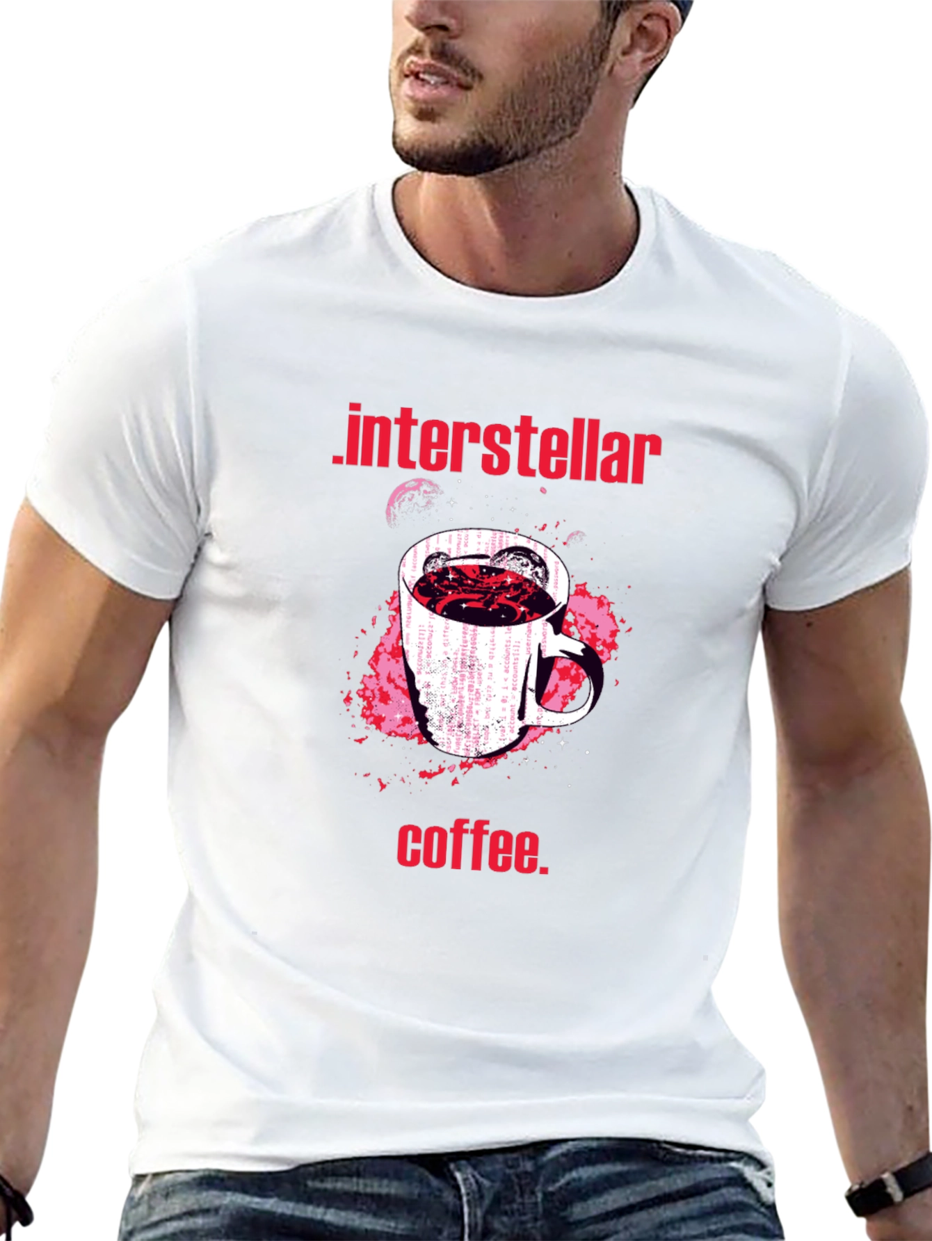 Interstellar Coffee Graphic T-Shirt