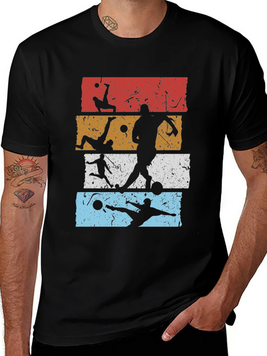 Retro Soccer Silhouette Graphic Tee