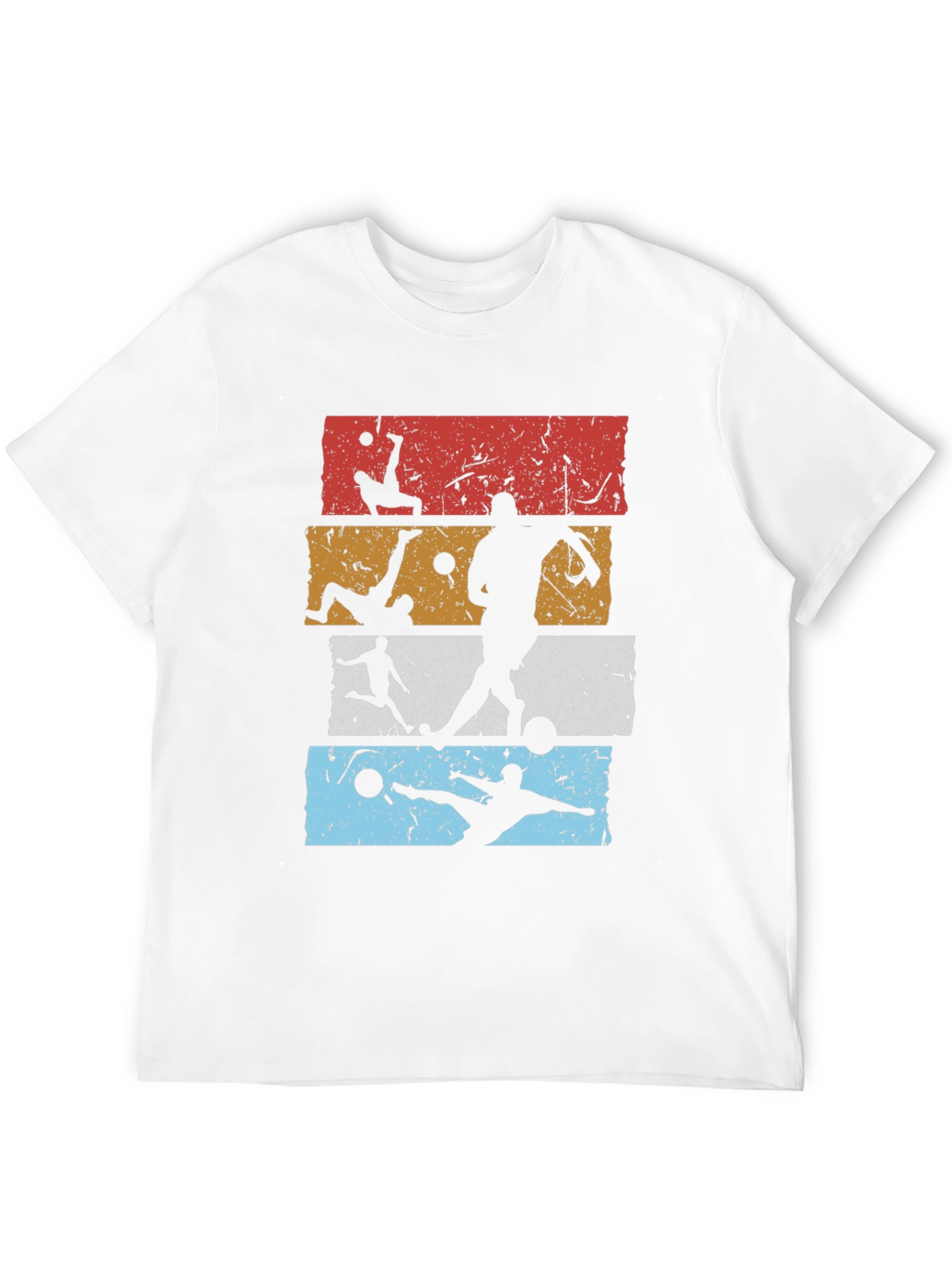 Retro Soccer Silhouette Graphic Tee