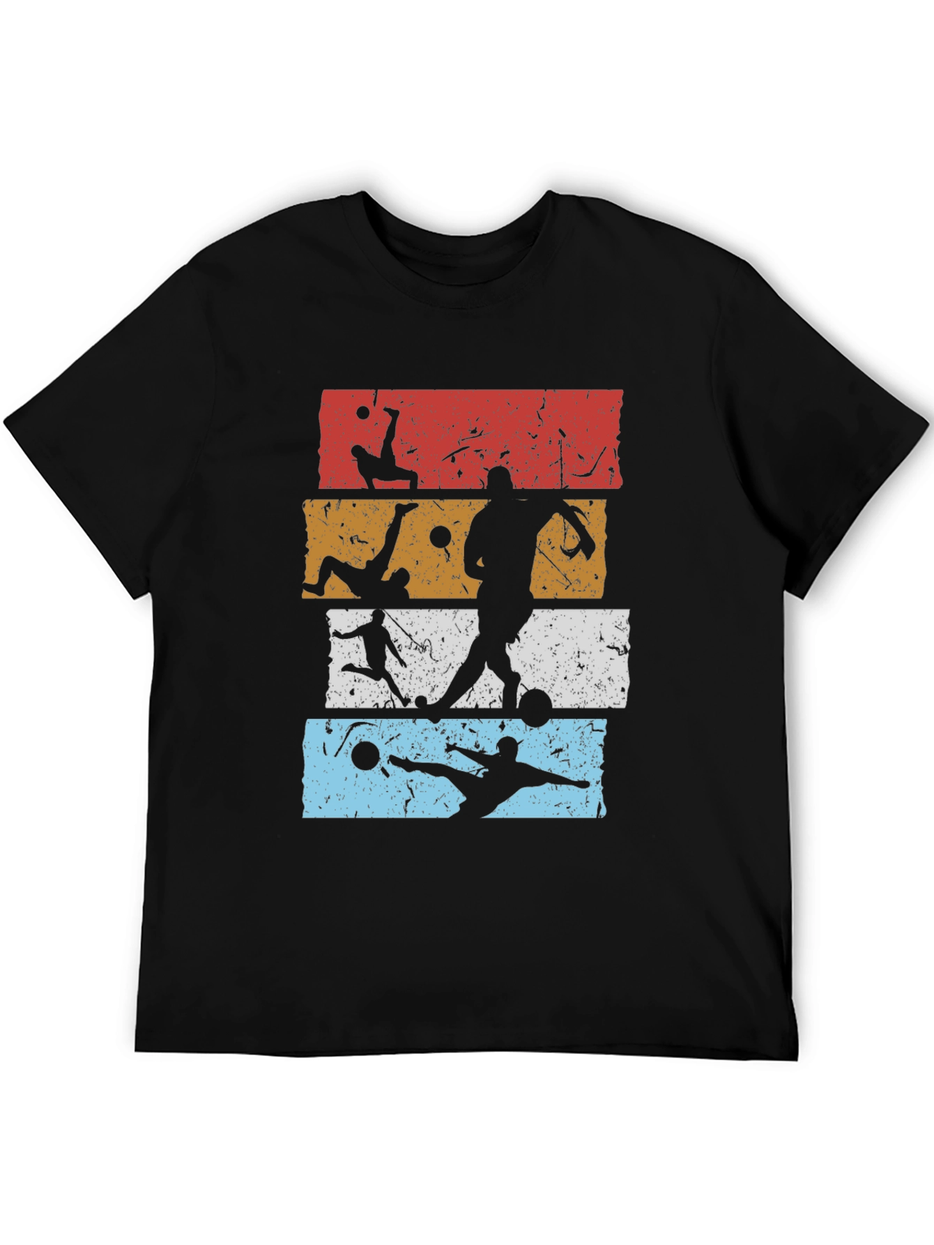 Retro Soccer Silhouette Graphic Tee