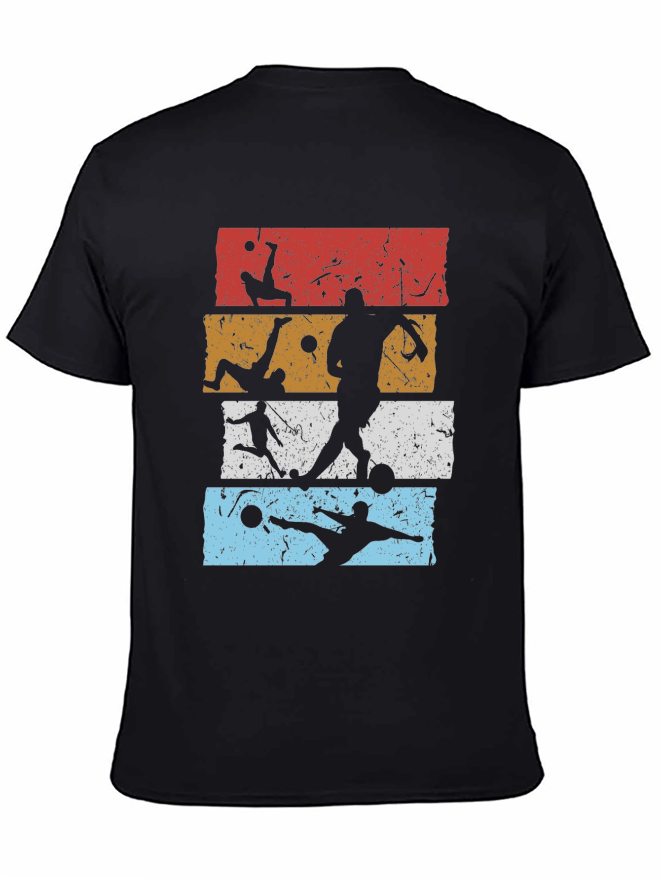 Retro Soccer Silhouette Graphic Tee